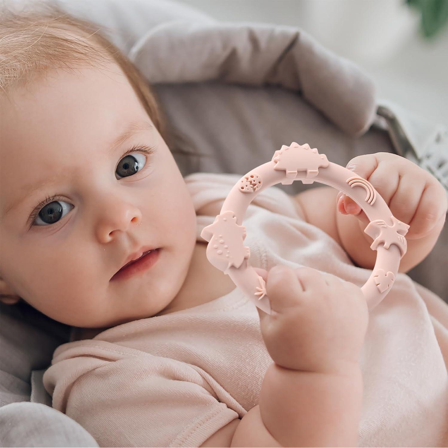 Anillos de Dentición de Silicona YIVEKO - Paquete de 3 Colores