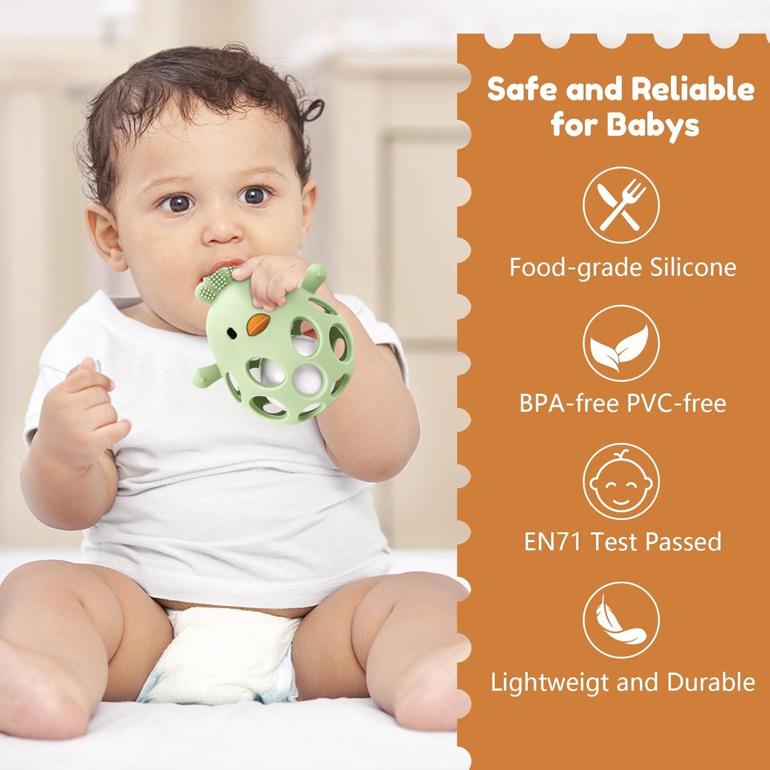 Juguete de Dentición MCGMITT Silicona Verde para Bebés