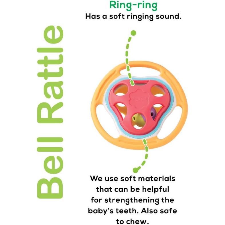 Sonajero de Campana BaBeloved para Bebés - Alivio de Dentición