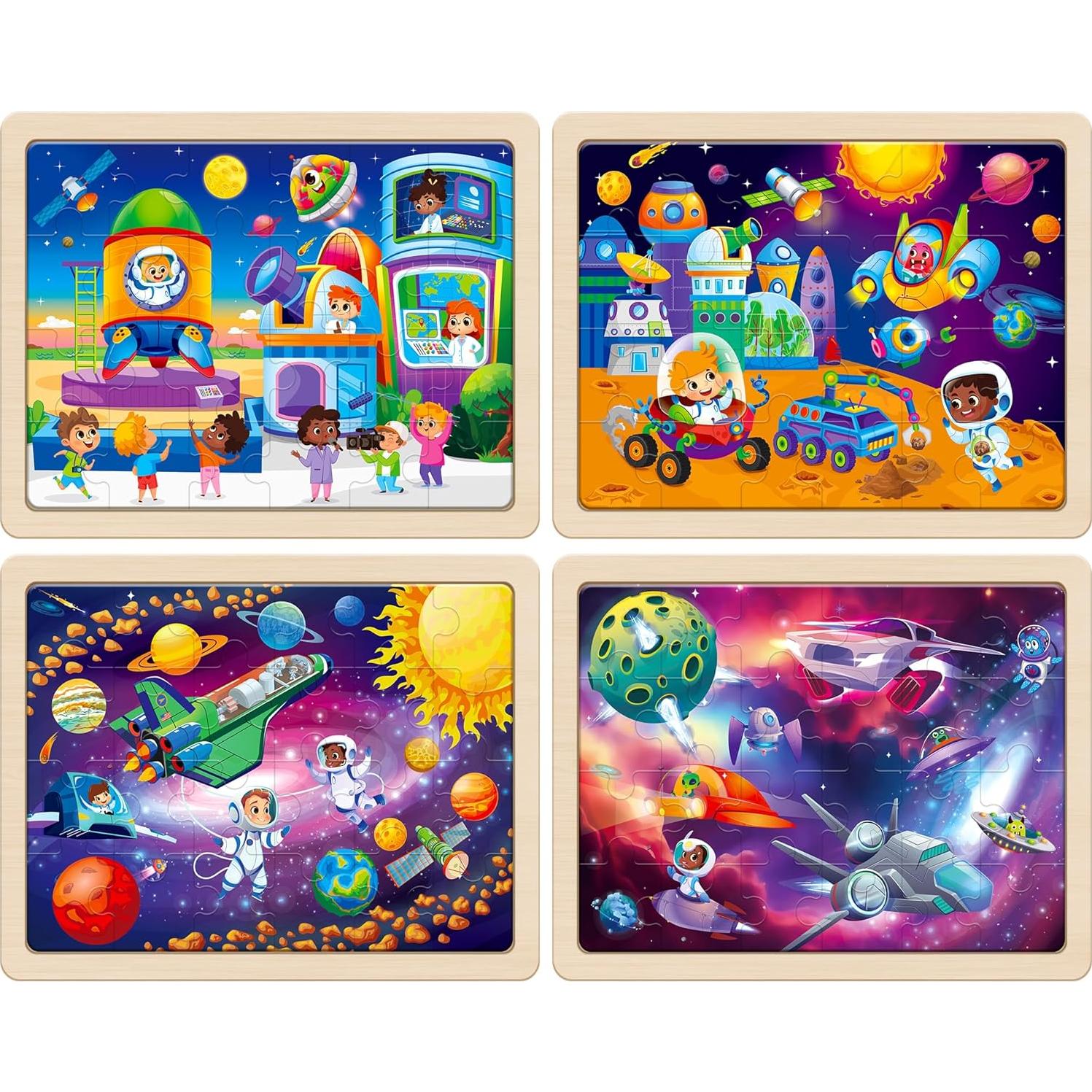 Rompecabezas de Madera SYNARRY Sistema Solar 31x24 cm