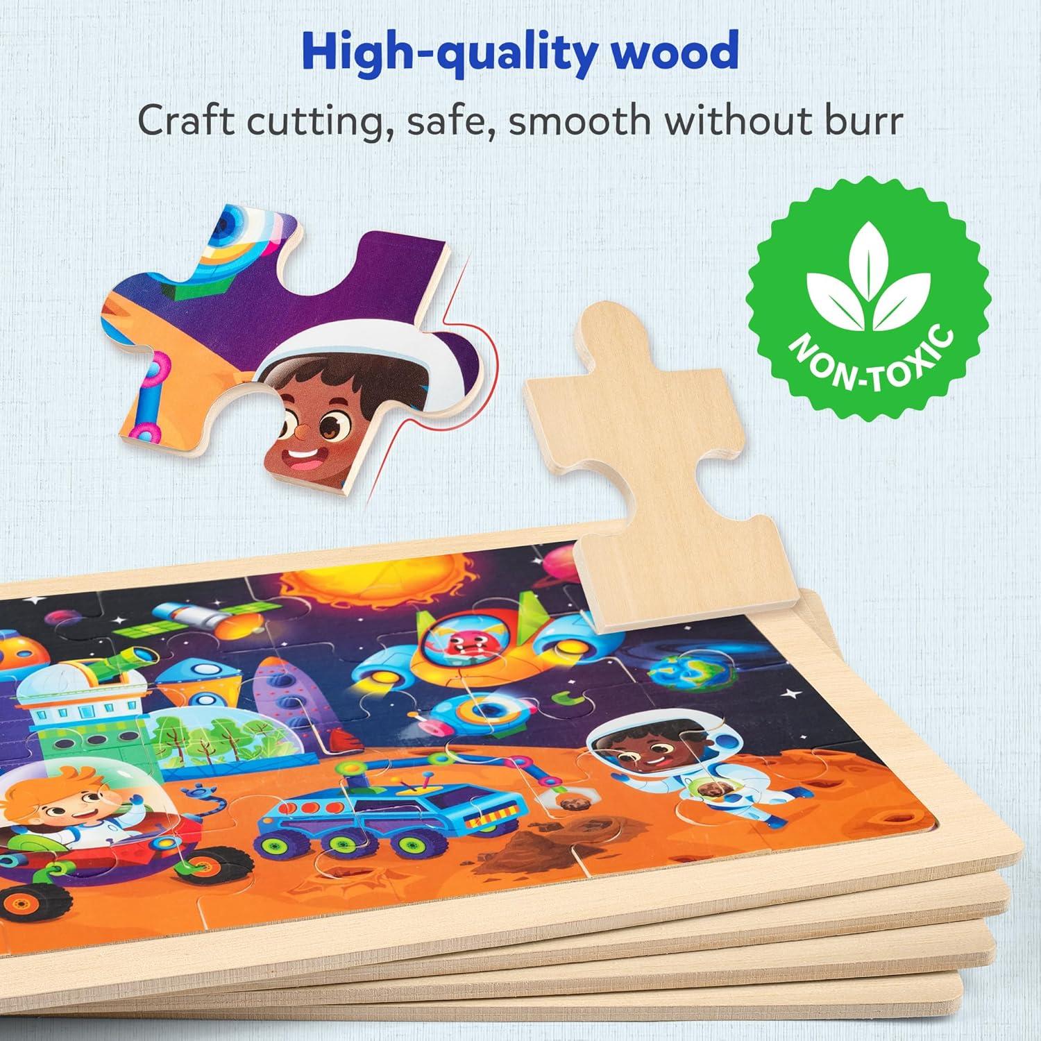 Rompecabezas de Madera SYNARRY Sistema Solar 31x24 cm