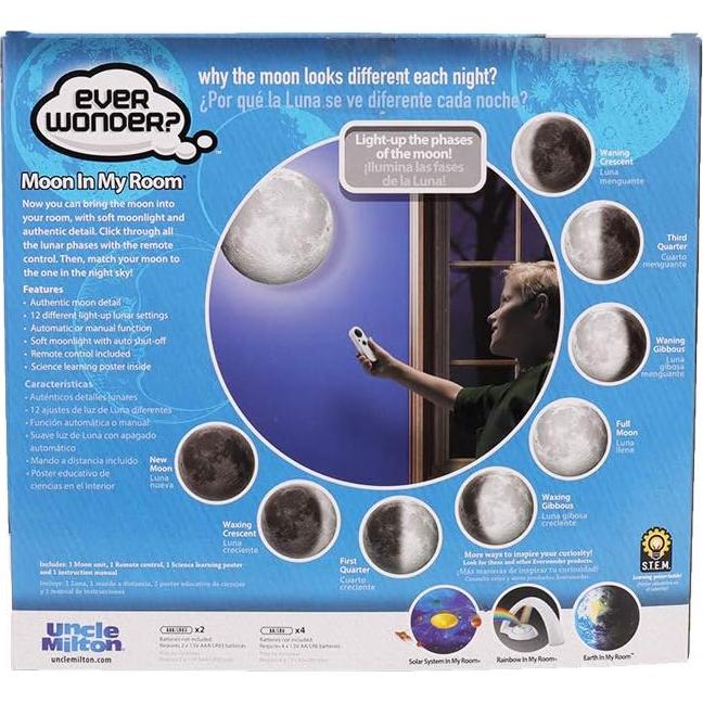 Luz Lunar Tío Milton - 12 Fases Iluminadas con Control Remoto