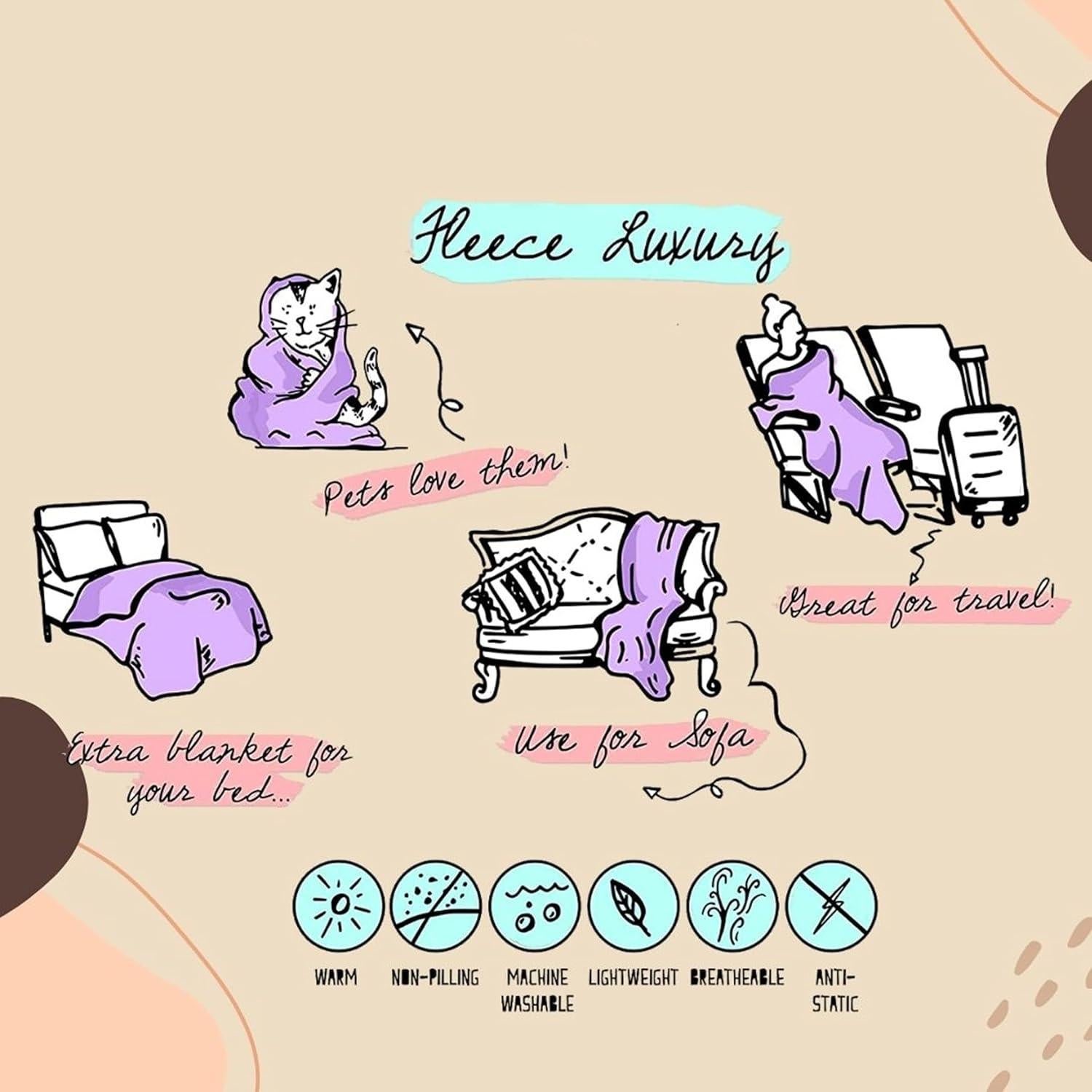 Manta de Franela ARTBLANKET Planetas del Sistema Solar 76x102 cm