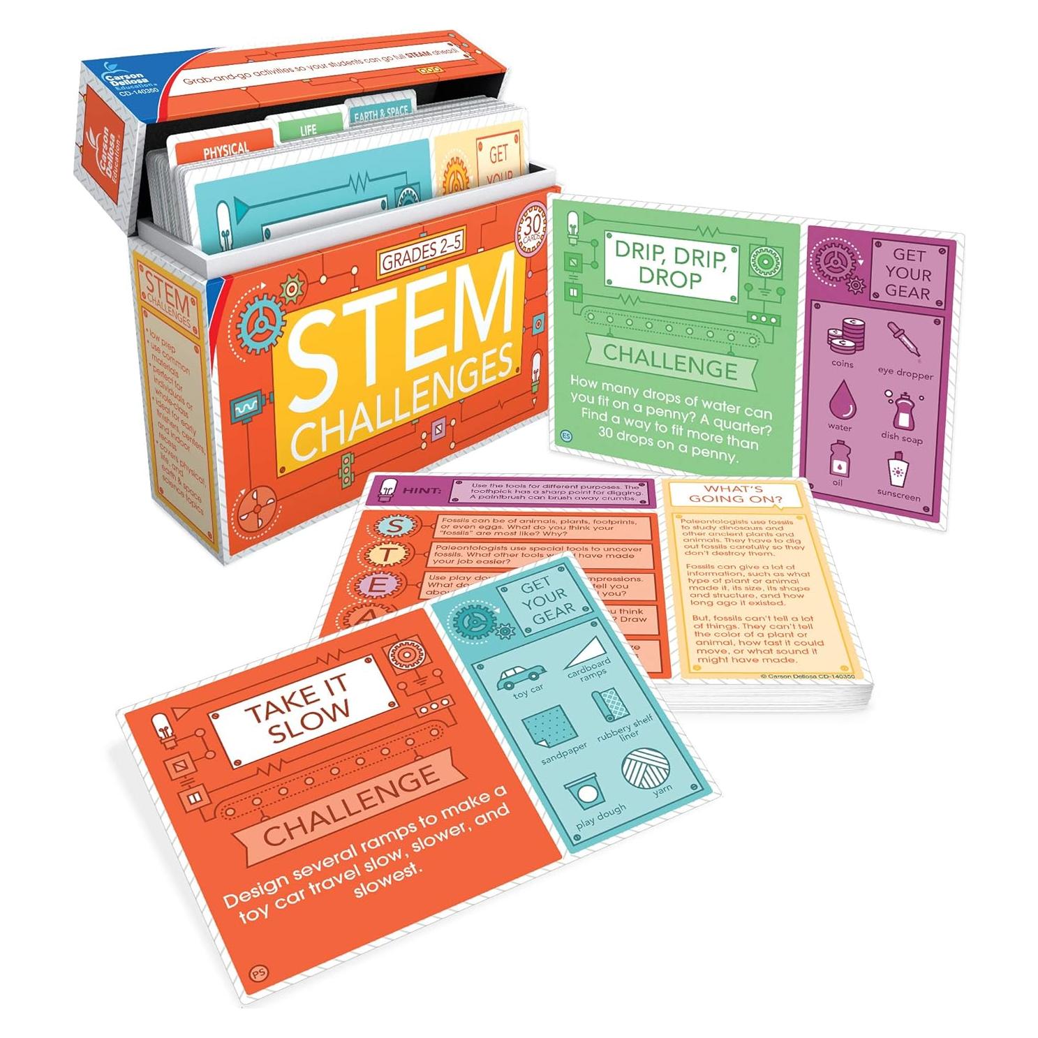 Kits de Ciencia Carson Dellosa - Desafíos STEM para Niños 8-12 Años