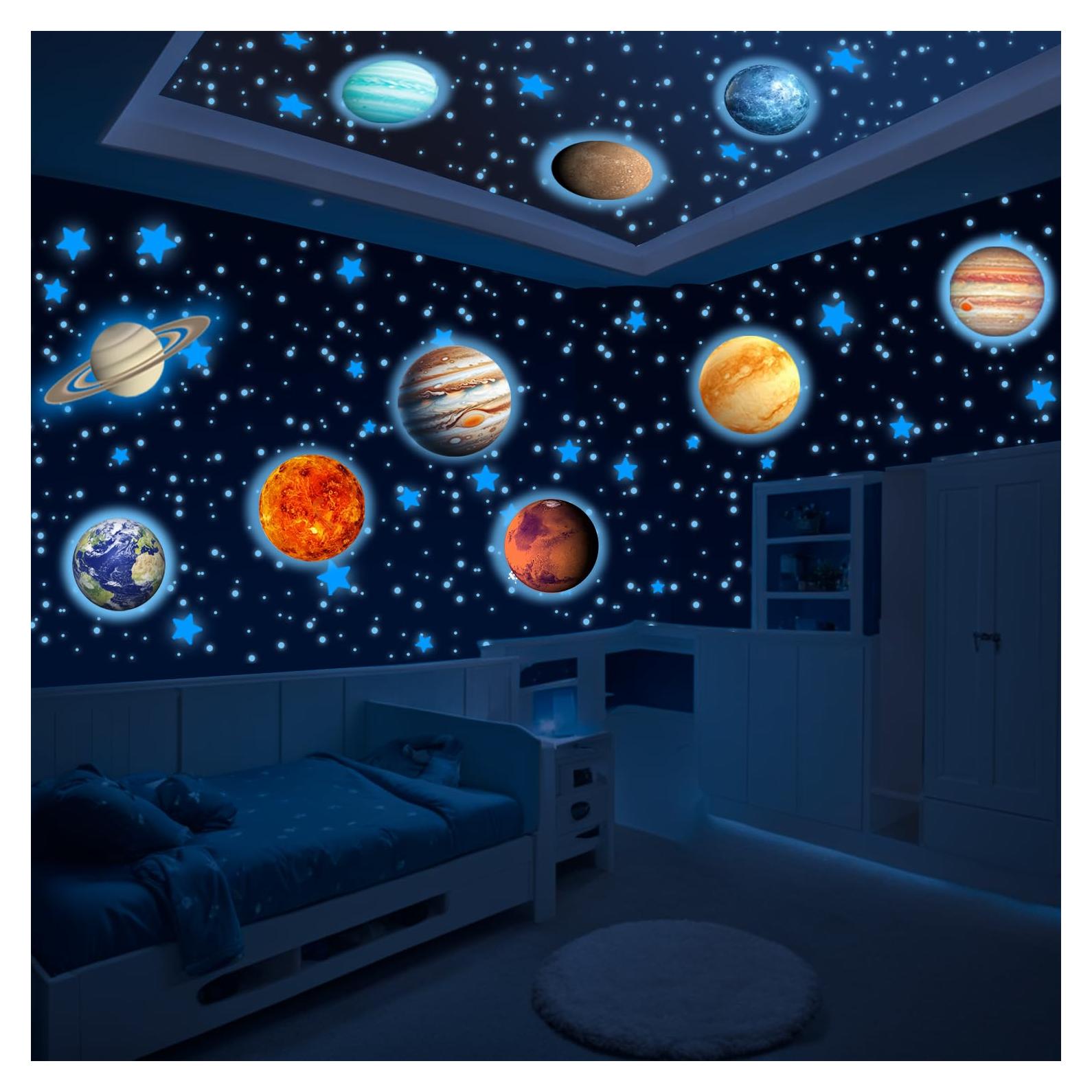 Calcomanías LUMOSX Estrellas y Planetas Brillantes 534 pcs