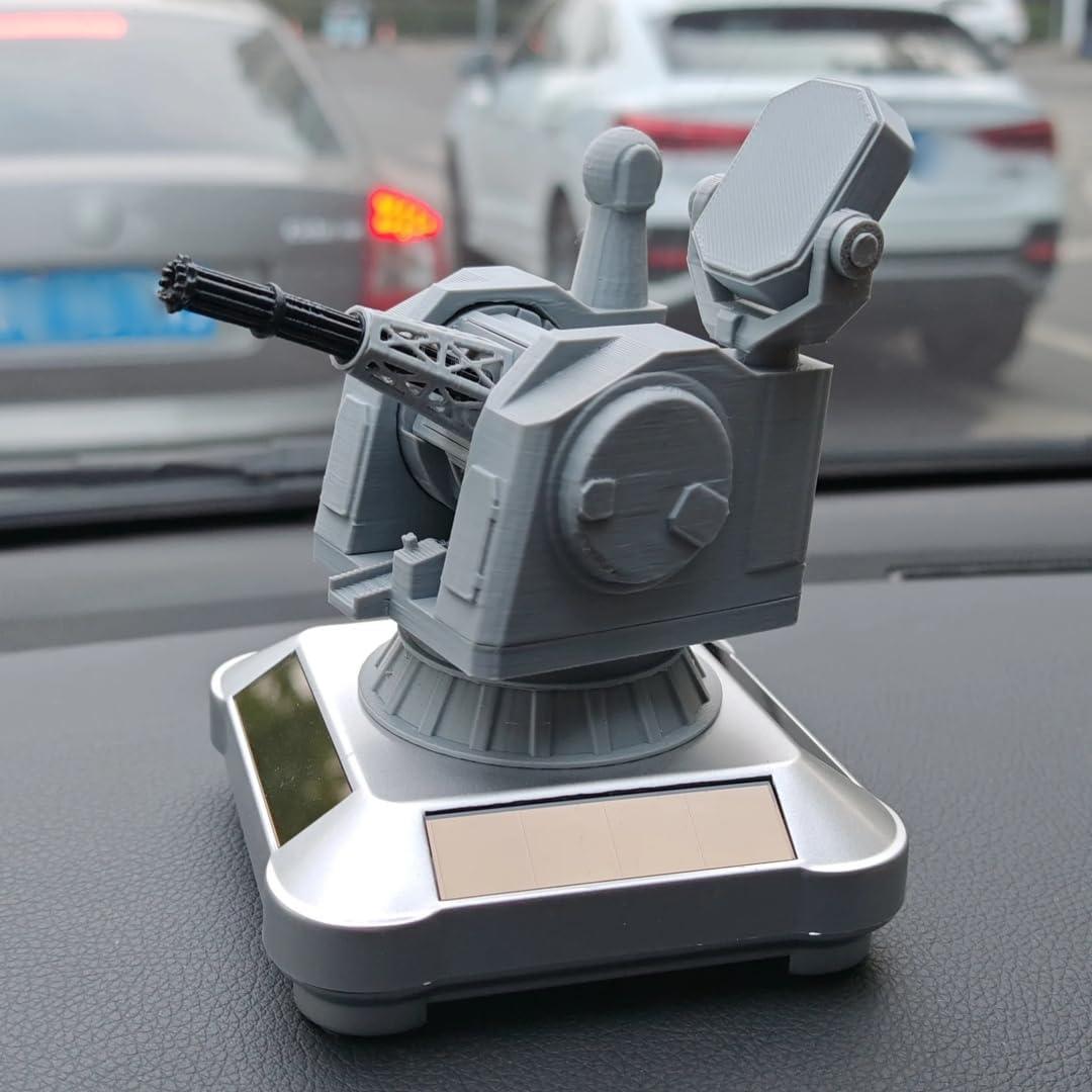 Adorno Rotatorio Militar Venshy con Energía Solar 12.7cm