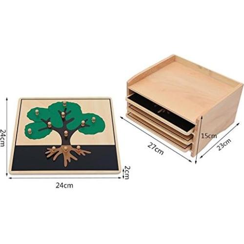 Gabinete de Rompecabezas de Botánica Adena Montessori 3 Piezas