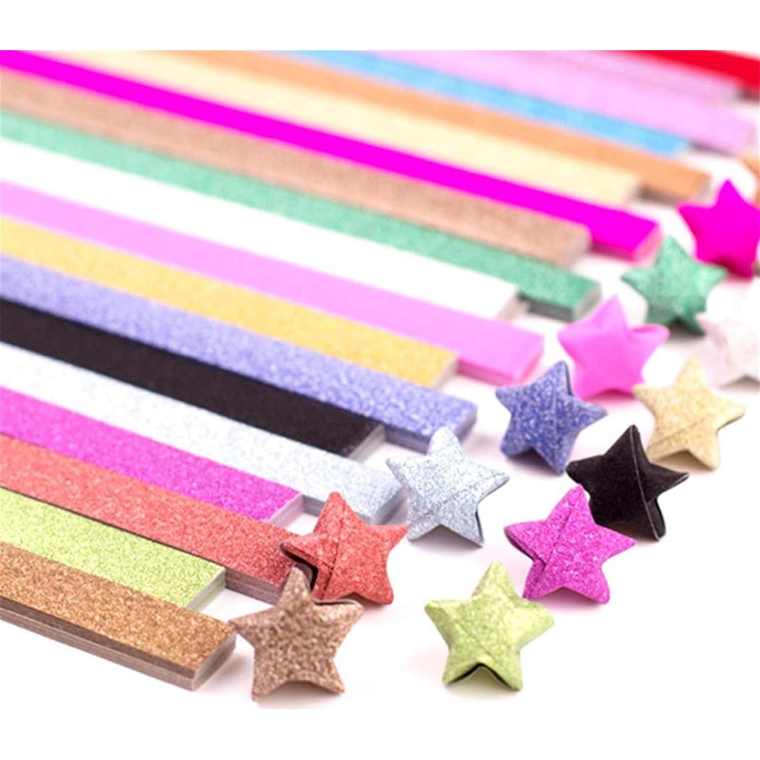 Papel para Origami Yeooyoor 360 Hojas 18 Colores Brillantes