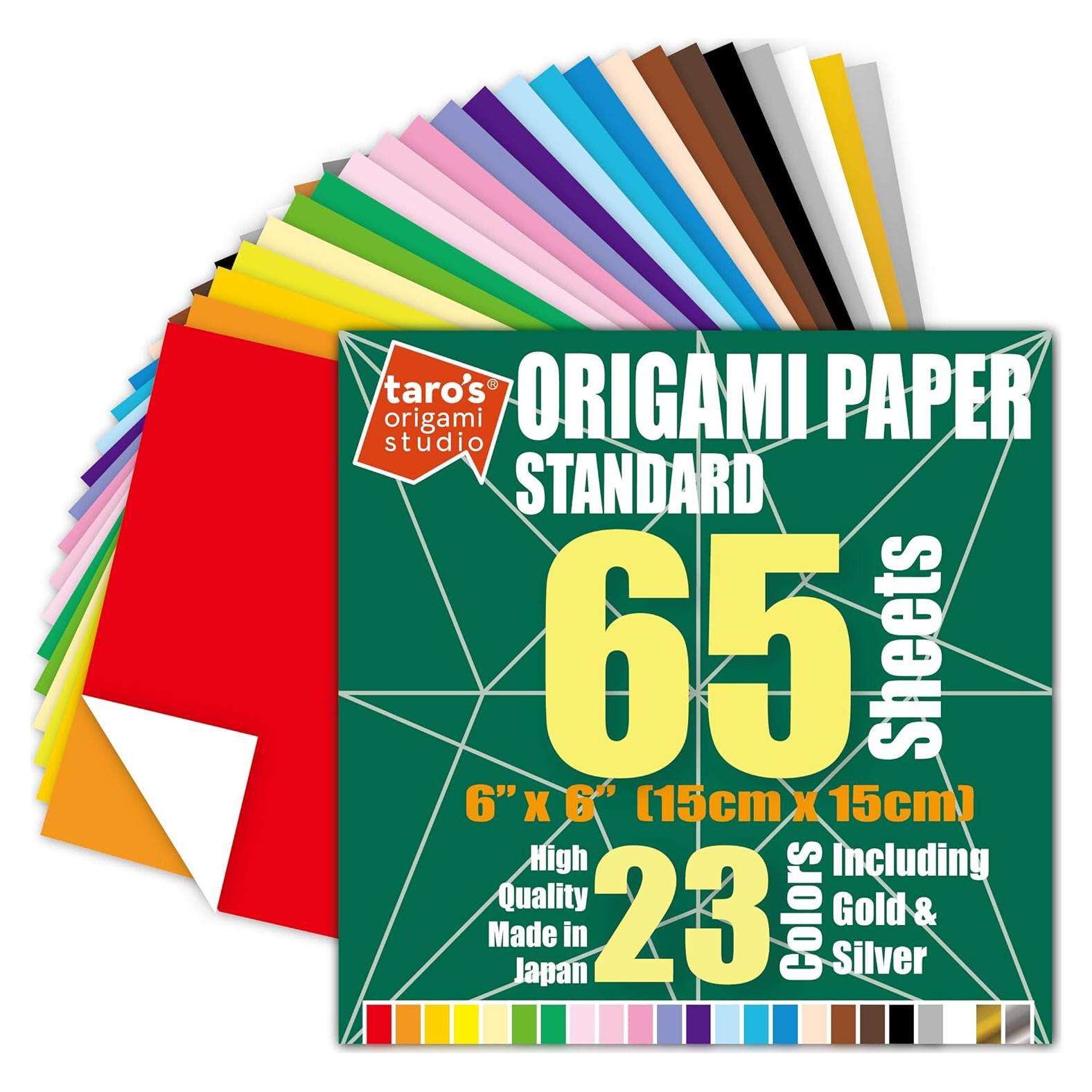 Papel Japonés Premium 15 cm Estudio de Origami Taro 65 Hojas