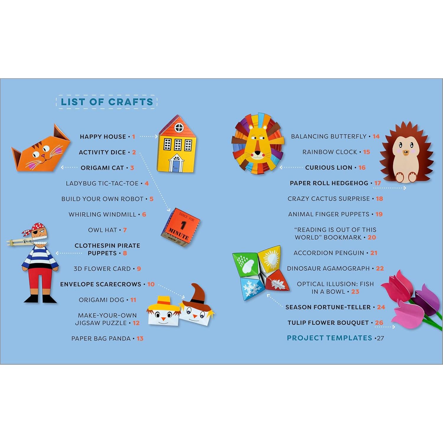 Paper Crafts for Kids: 25 Cut-Out Activities for Kids Ages 4-8