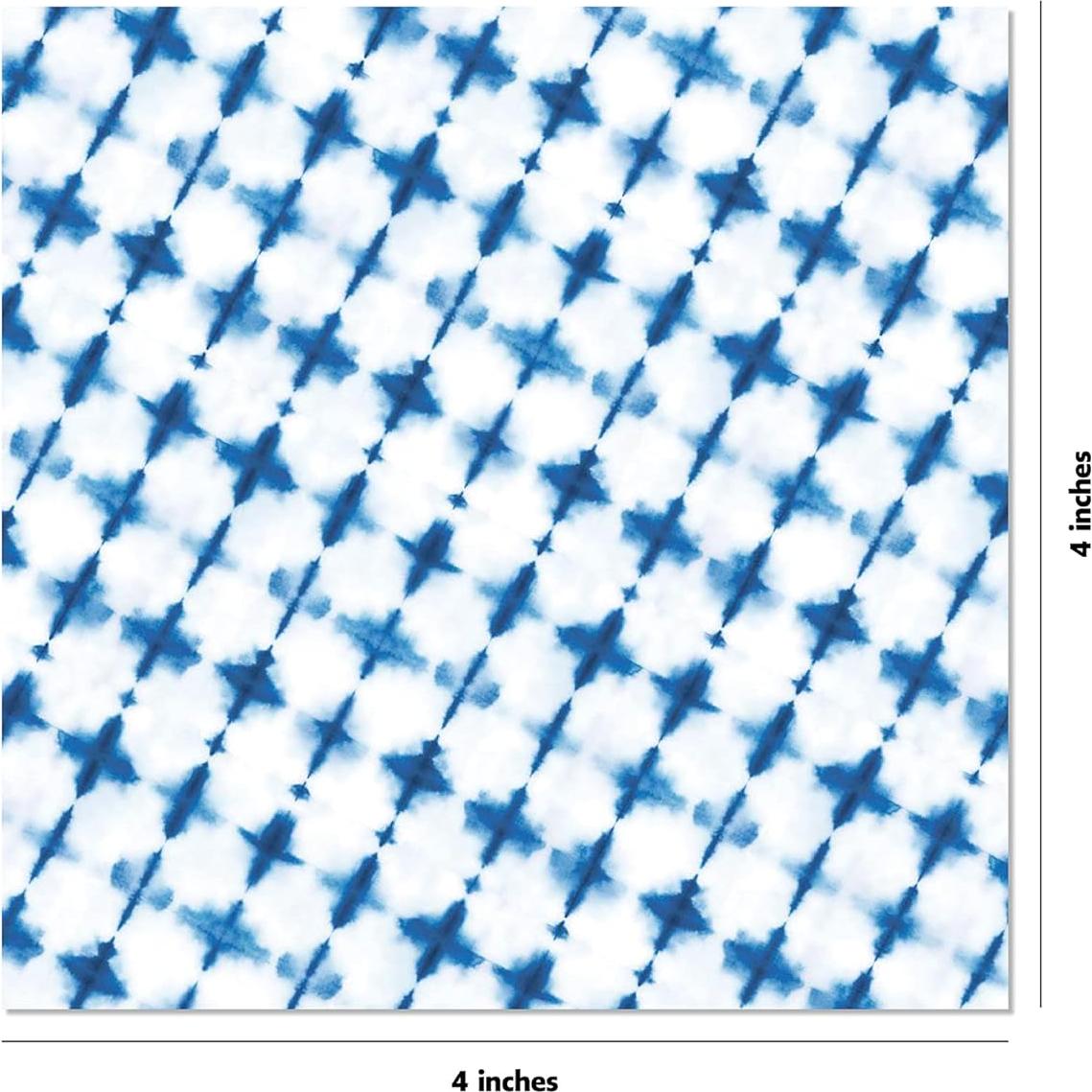 Origami Paper 500 sheets Blue and White 4" (10 cm): Double-Sided Origami Sheets Printed with 12 Different Designs