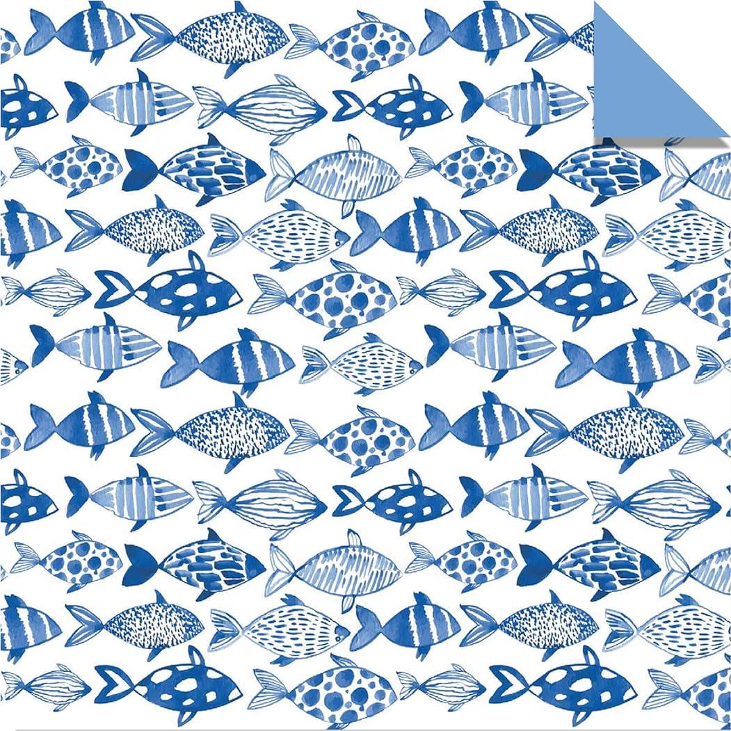 Origami Paper 500 sheets Blue and White 4" (10 cm): Double-Sided Origami Sheets Printed with 12 Different Designs