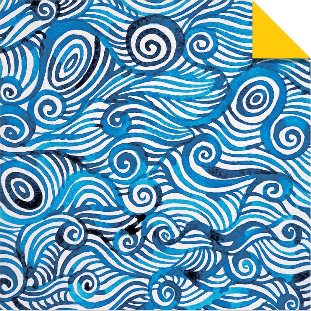 Origami Paper 500 sheets Blue and White 4" (10 cm): Double-Sided Origami Sheets Printed with 12 Different Designs