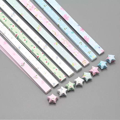 Set de 400 tiras de papel para origami GSHLLO - Estrellas