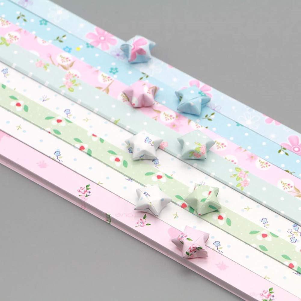 Set de 400 tiras de papel para origami GSHLLO - Estrellas