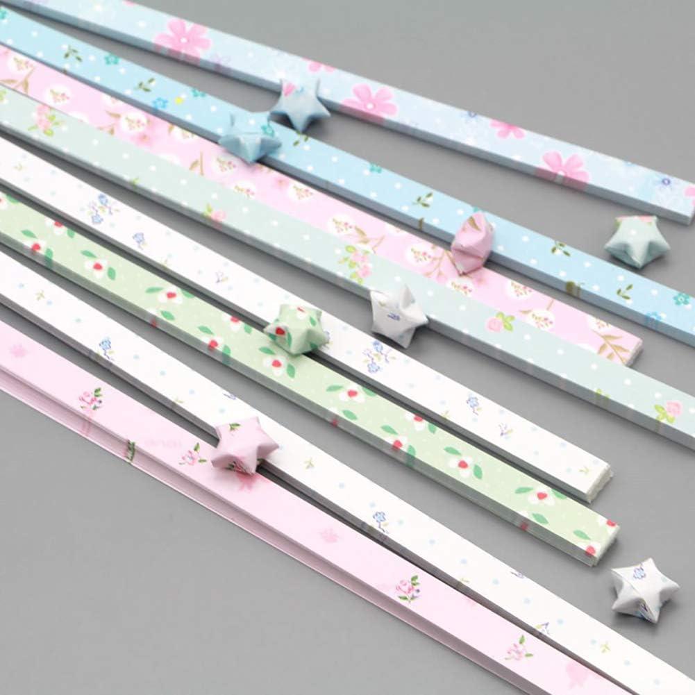 Set de 400 tiras de papel para origami GSHLLO - Estrellas