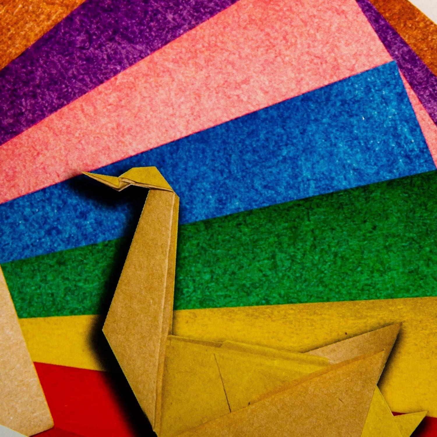 Papel Origami Kraft Yasutomo 50 Hojas 14.92 cm 10 Colores