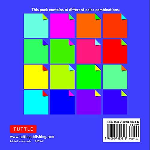 Origami Rainbow Paper Pack Book: 256 Double-Sided Folding Sheets (Includes Instructions for 8 Models)