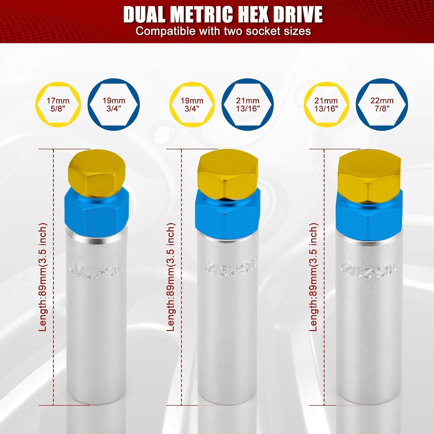 Juego de 3 Llaves de Tuerca de Rueda MIXPOWER 10 Spline