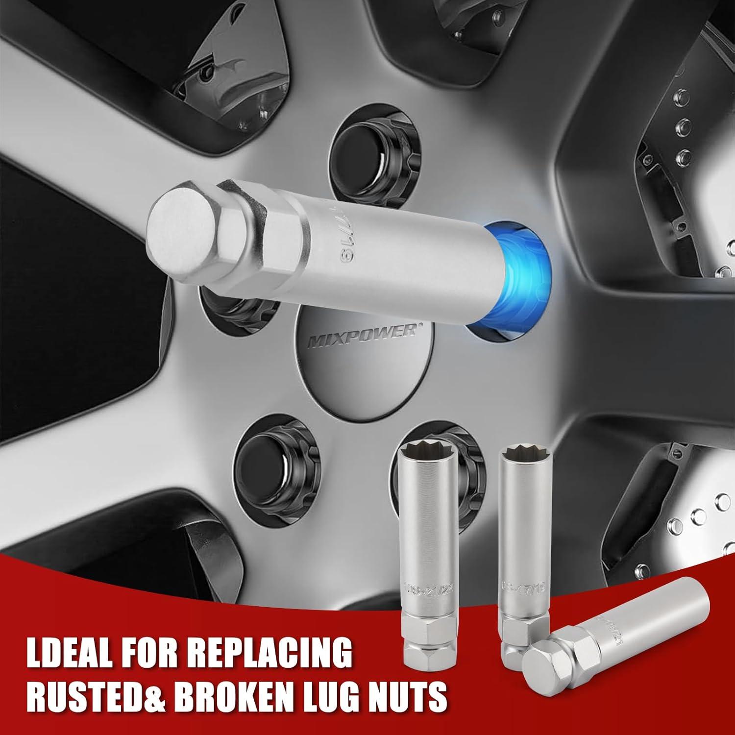 Juego de 3 Llaves de Tuerca de Rueda MIXPOWER 10 Spline