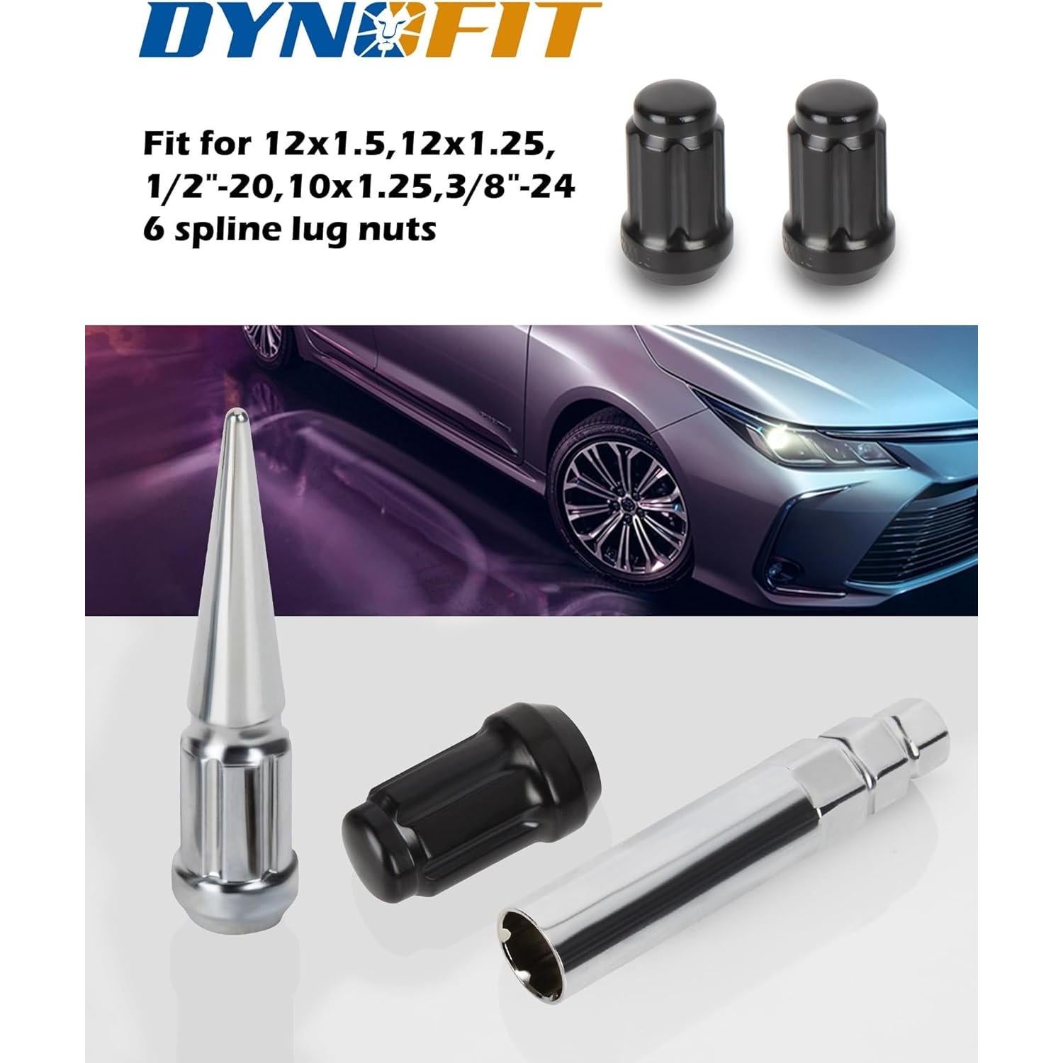 Llave de Tuerca de 6 Puntas Dynofit, Acero CR-V, 9.8cm