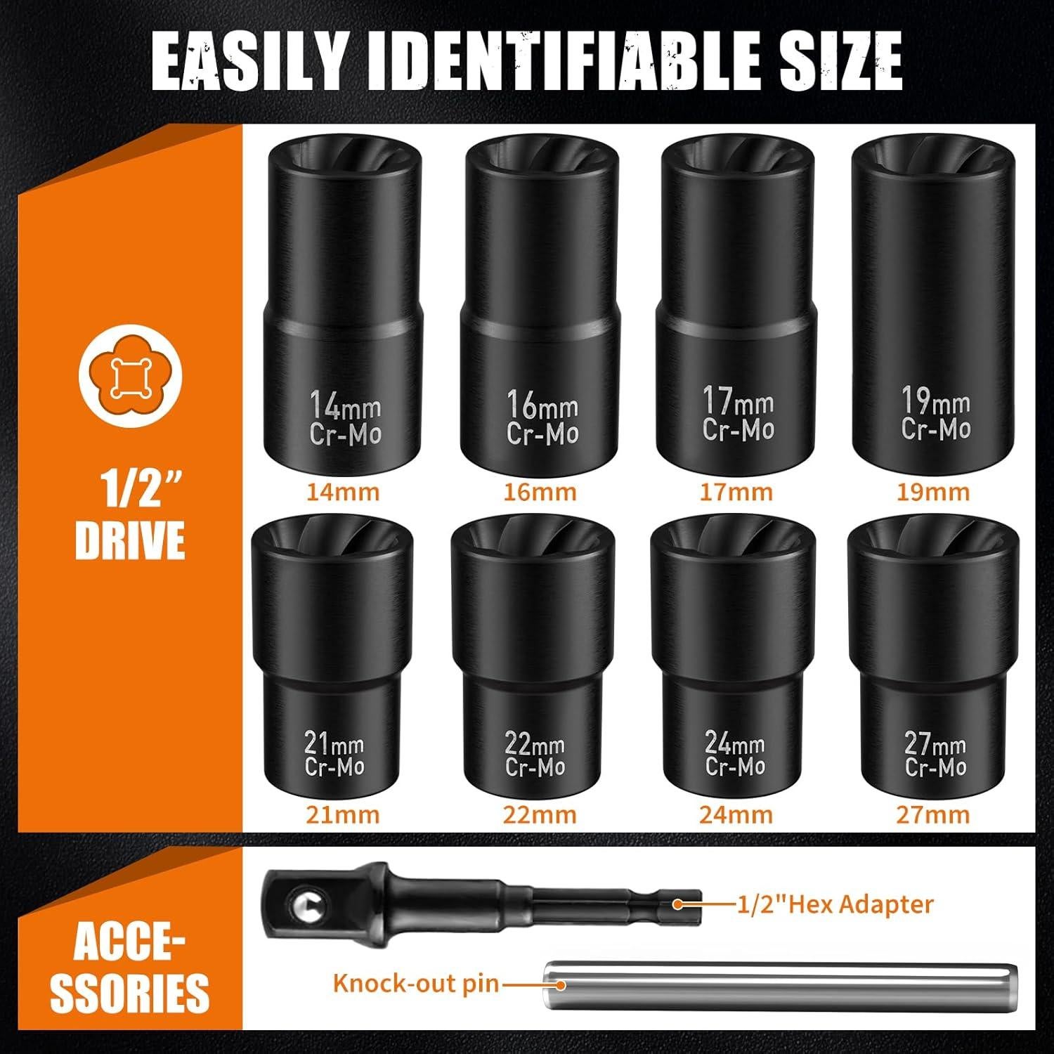 Kit de Eliminación de Bloqueo de Rueda GIREORAN 10 Piezas