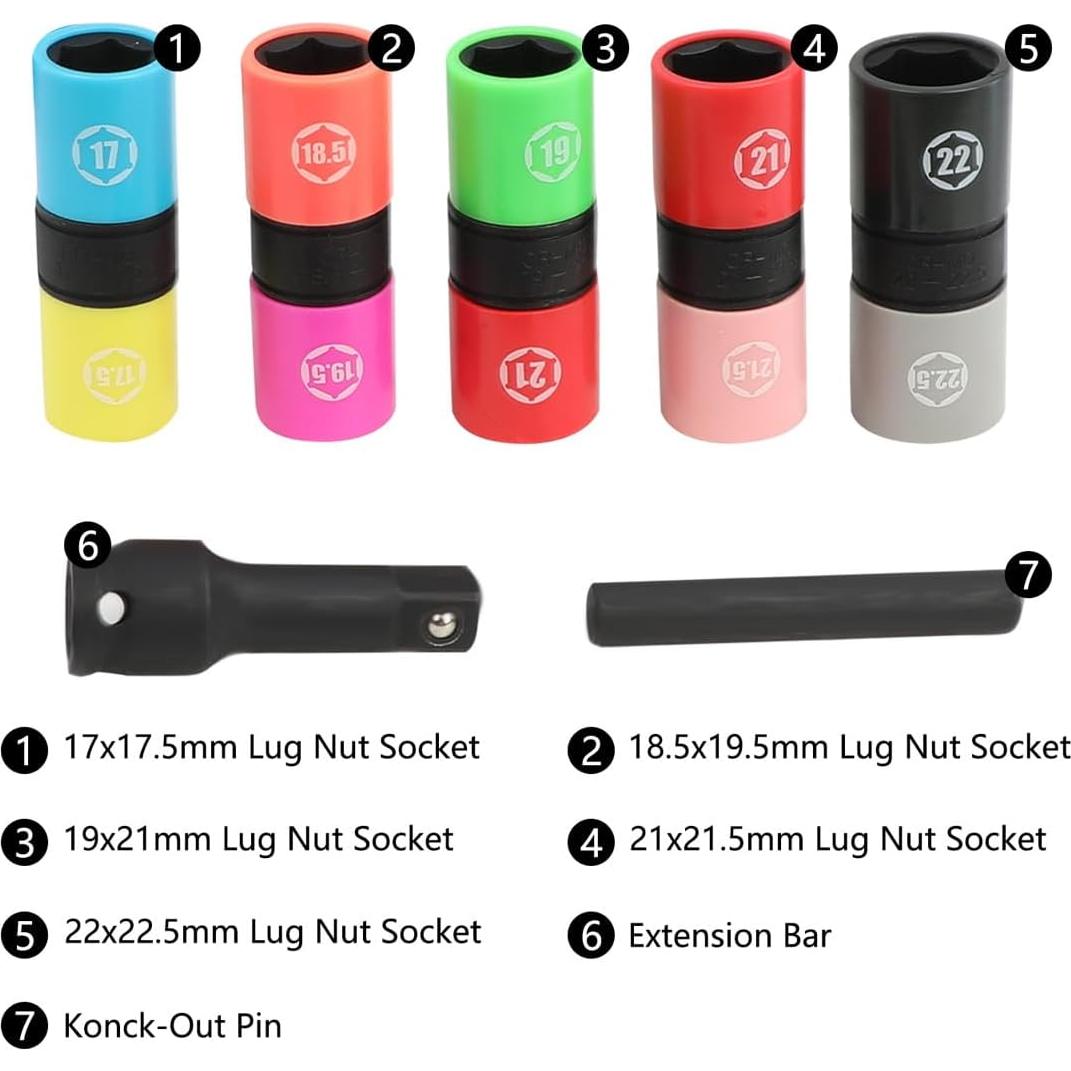 Juego de Enchufes Invertibles DPTOOL 22 Piezas 1/2"