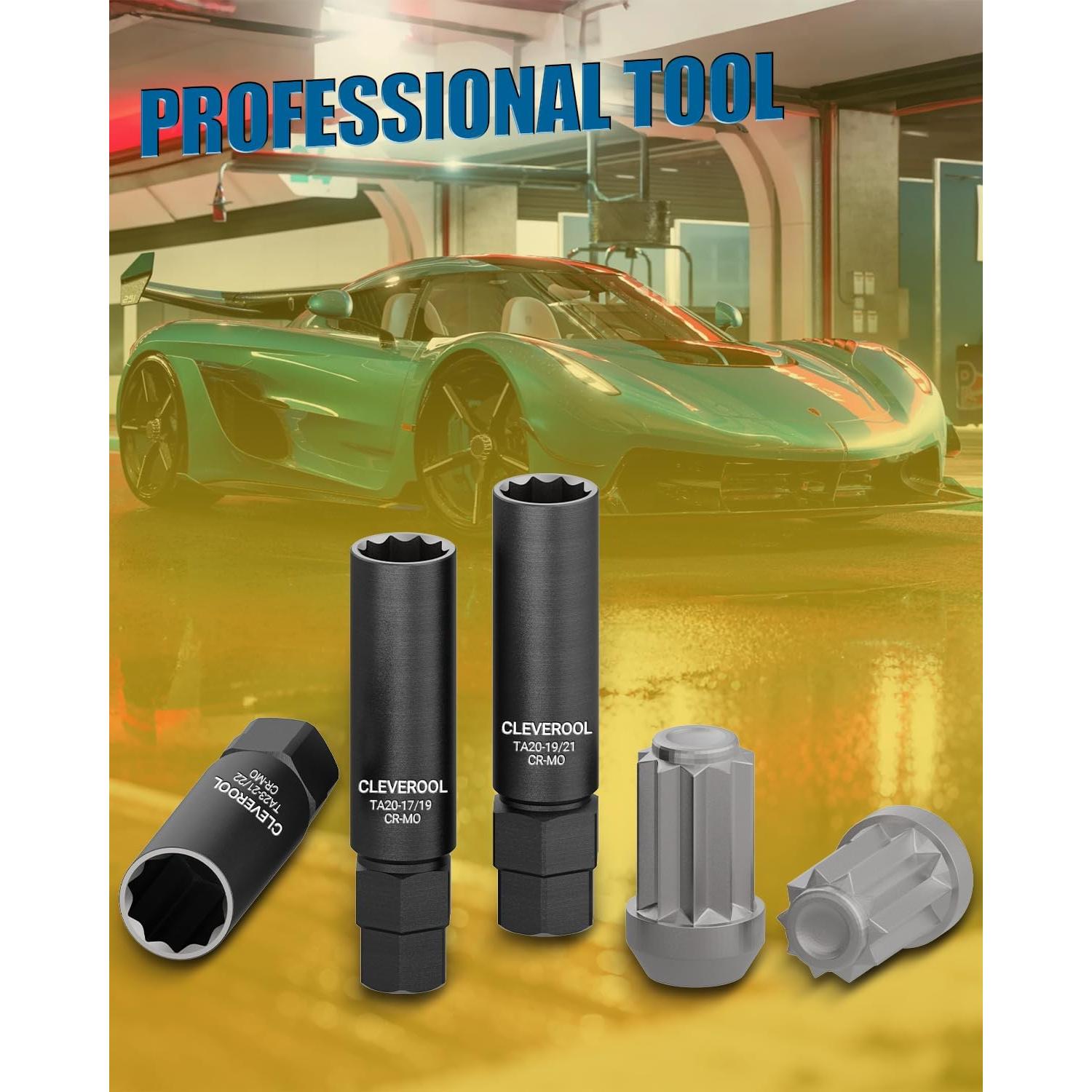 Llave de Tuerca Spline 10 CLEVEROOL TA20-17/19 Acero CR-MO