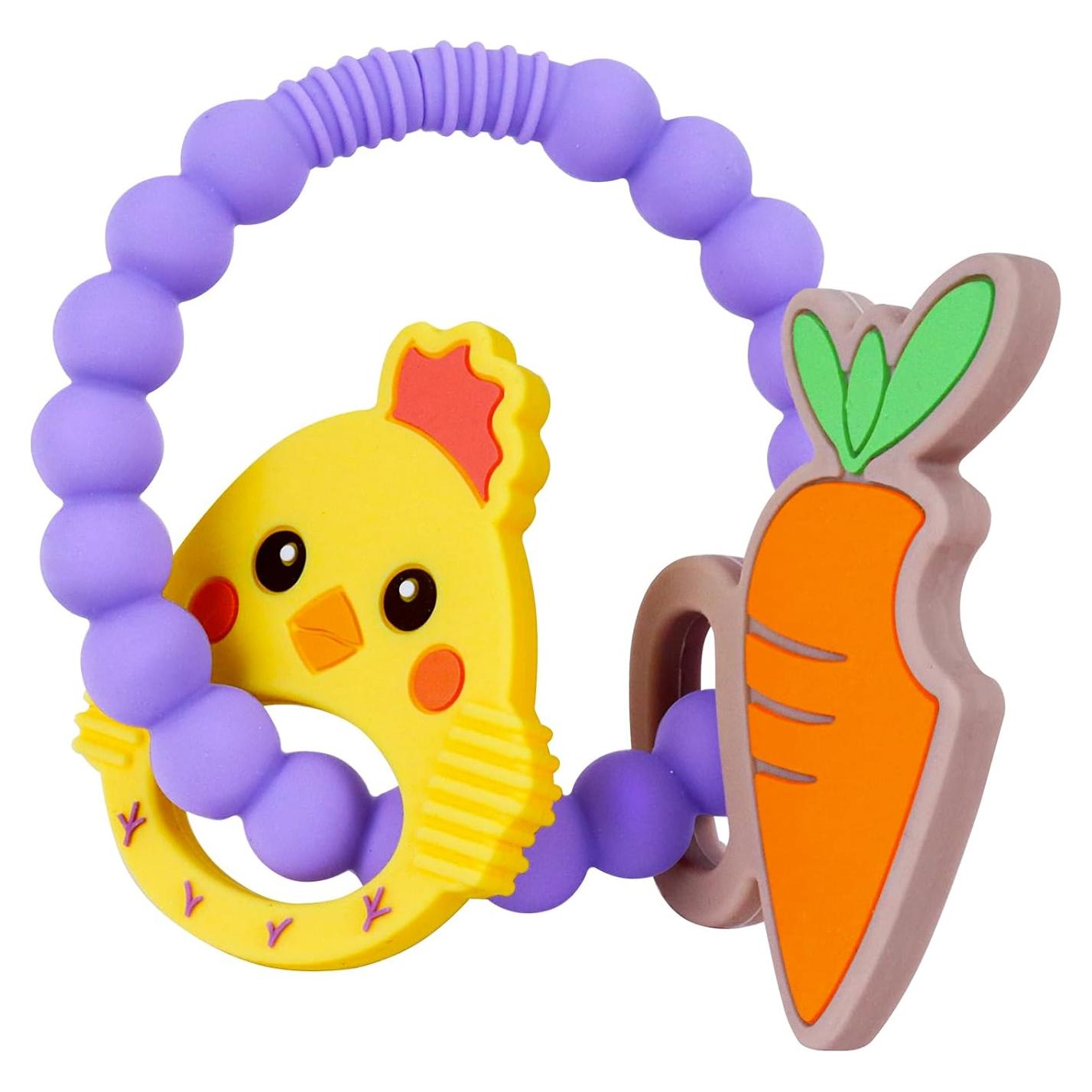 Juguete de Dentición Colorido Pascua para Bebés 0-6 Meses