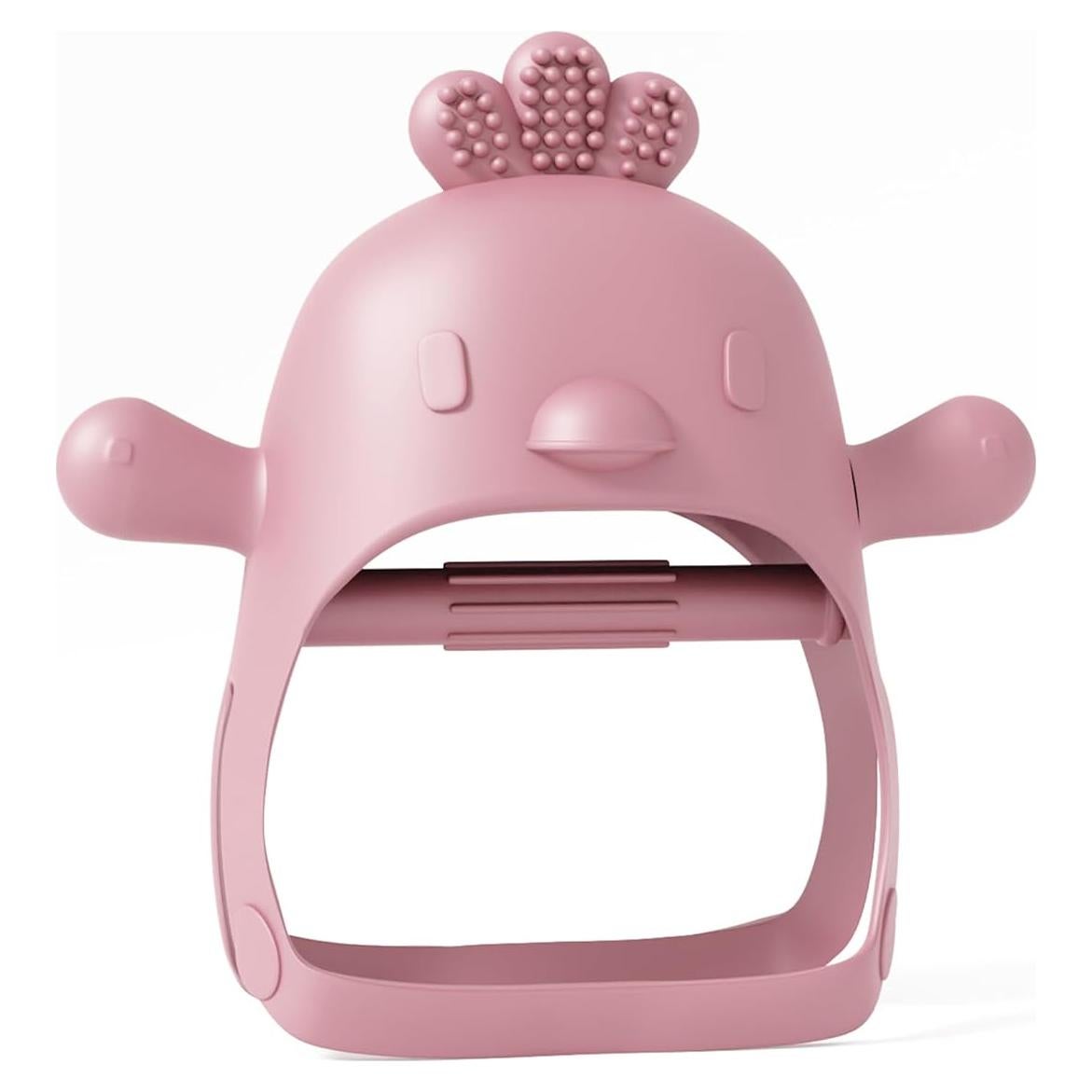 Mordedor Chupete Rosa Muqee Peeko para Bebés 3 meses