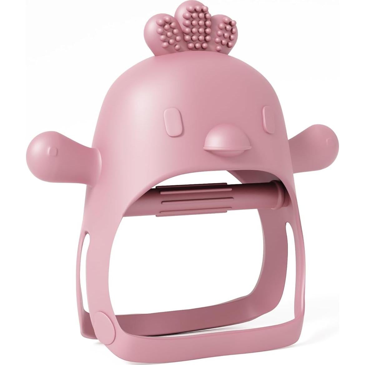 Mordedor Chupete Rosa Muqee Peeko para Bebés 3 meses