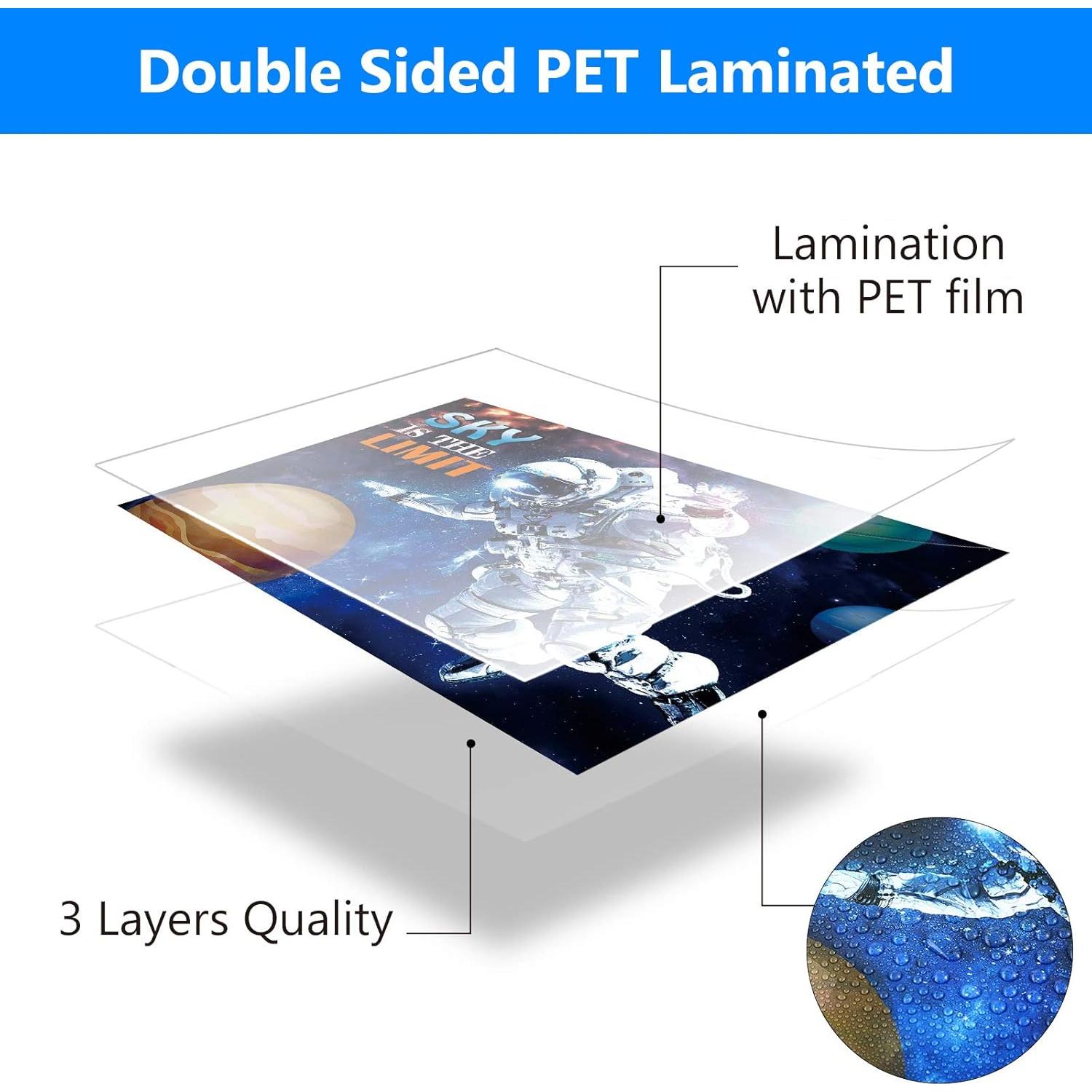 Pósteres Educativos del Sistema Solar Outus - 12 Piezas 36x27 cm