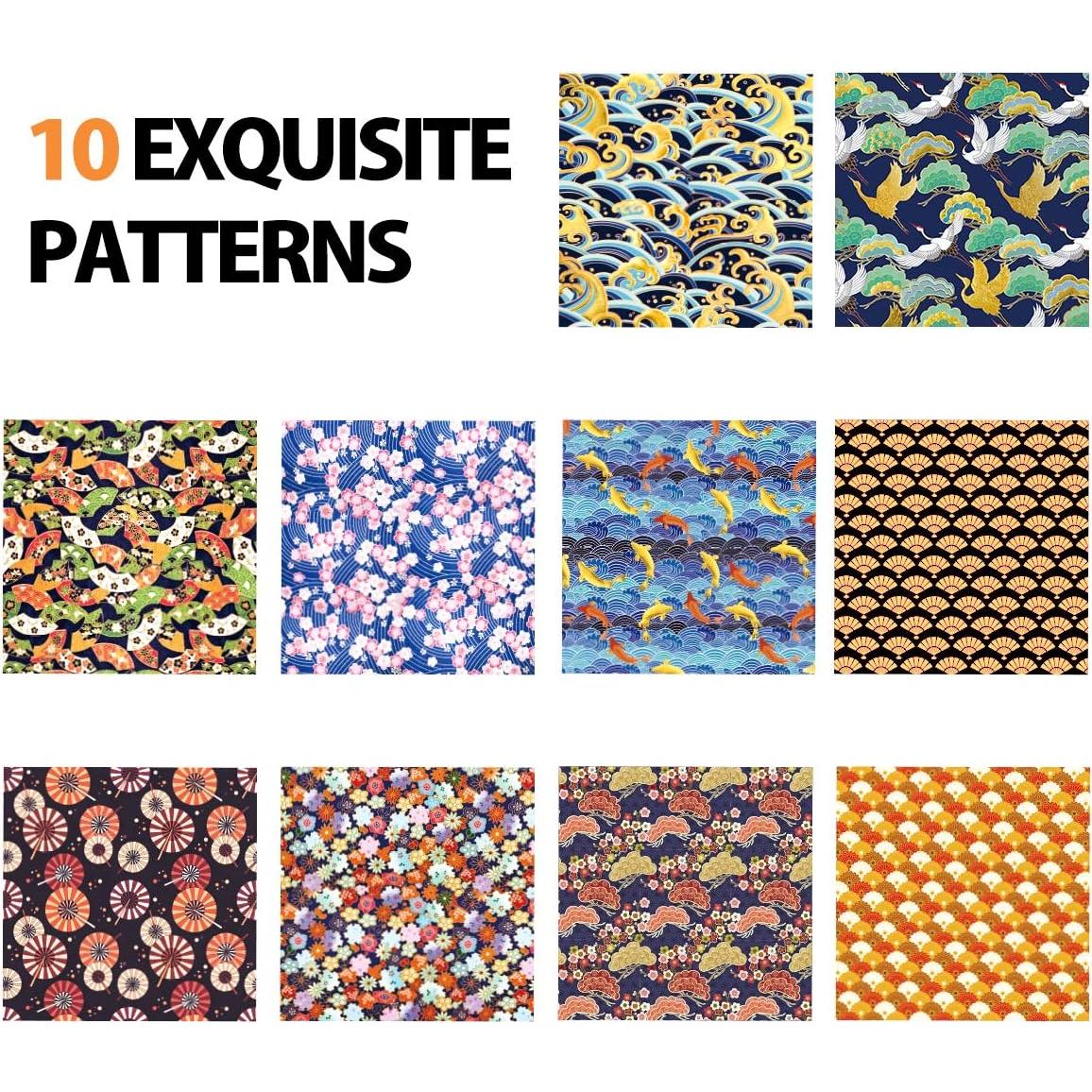 Papel de Origami Washi Japonés PaperKiddo 100 Hojas 15x15 cm