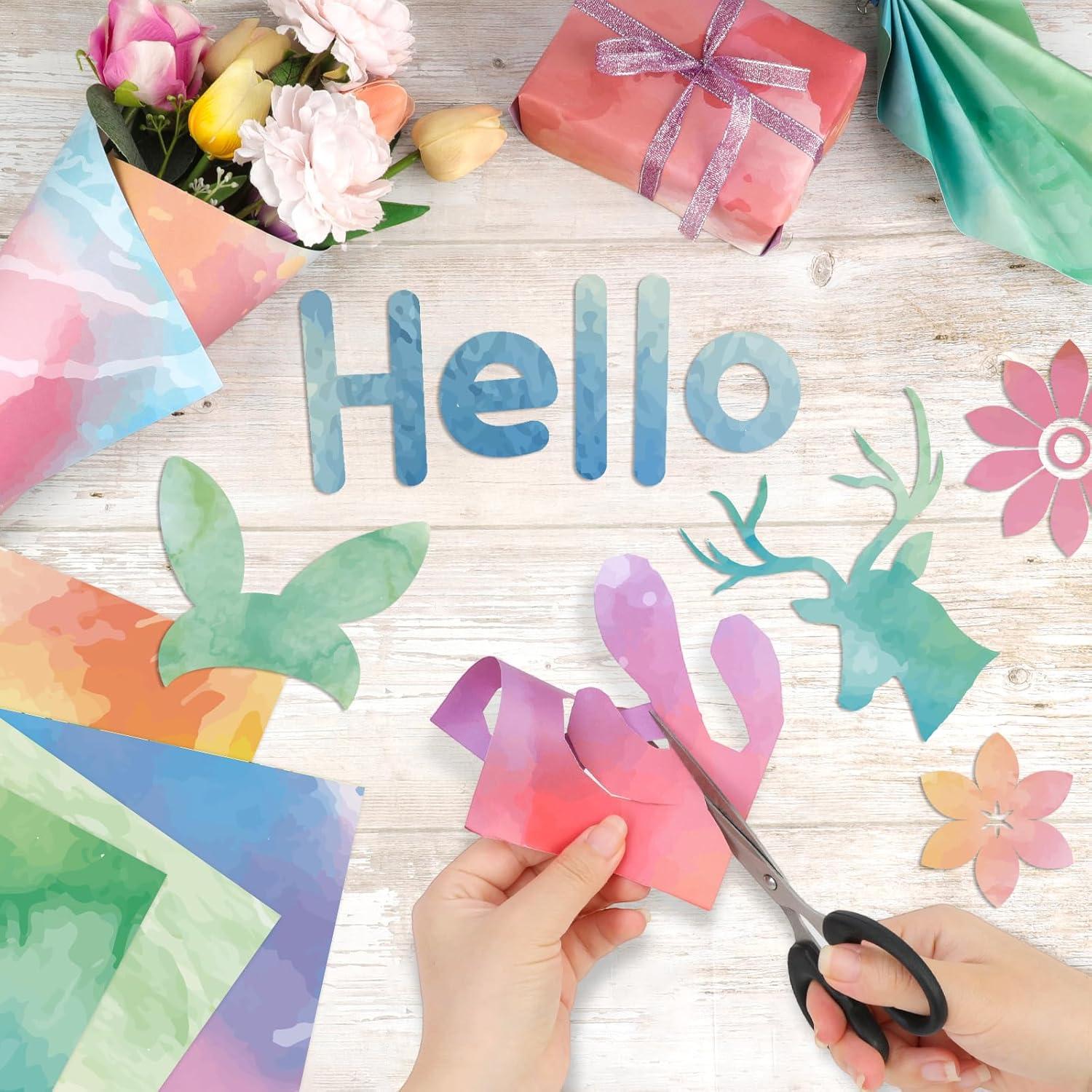 Konsait Papel de Acuarela 30x30 cm - 24 Hojas Doble Cara