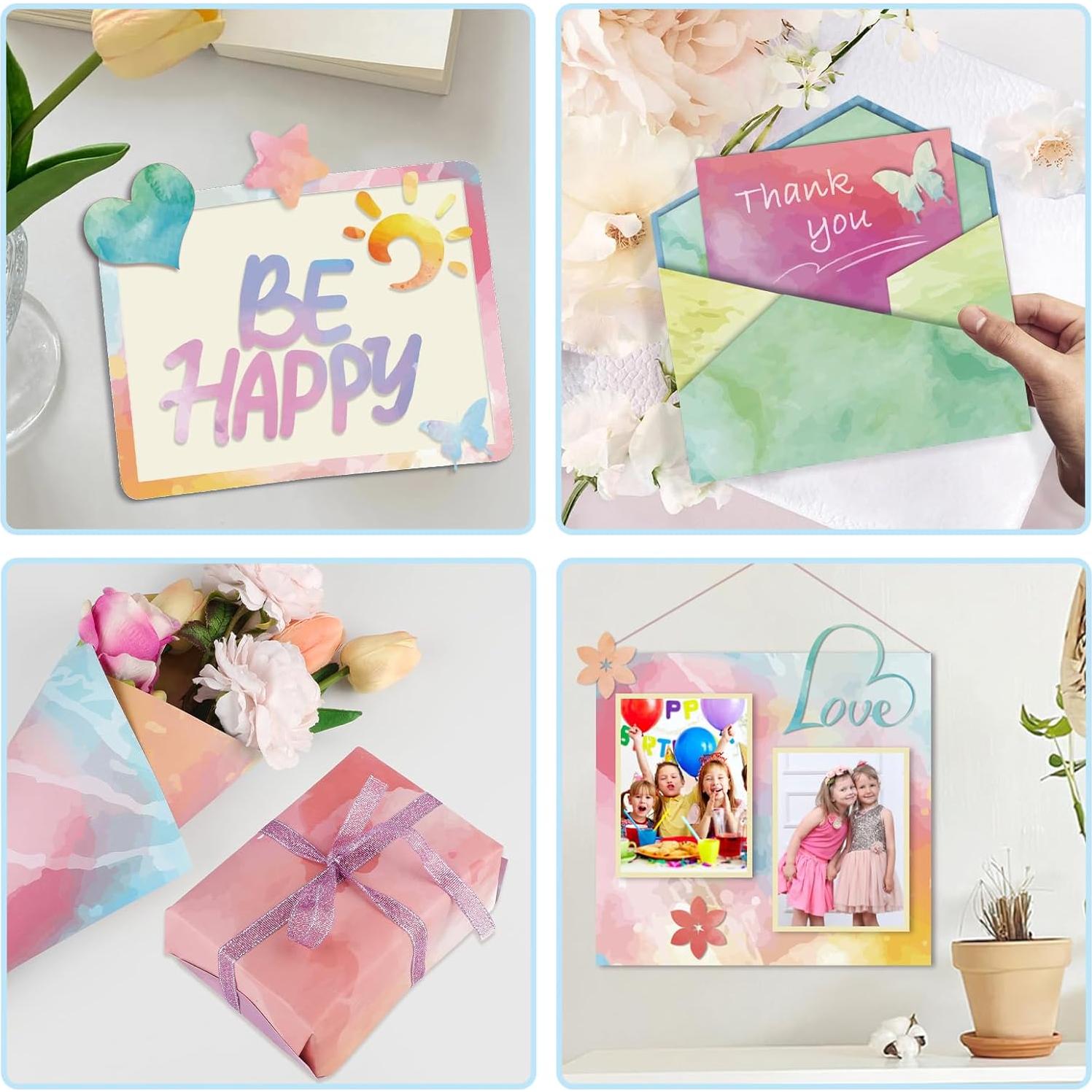 Konsait Papel de Acuarela 30x30 cm - 24 Hojas Doble Cara