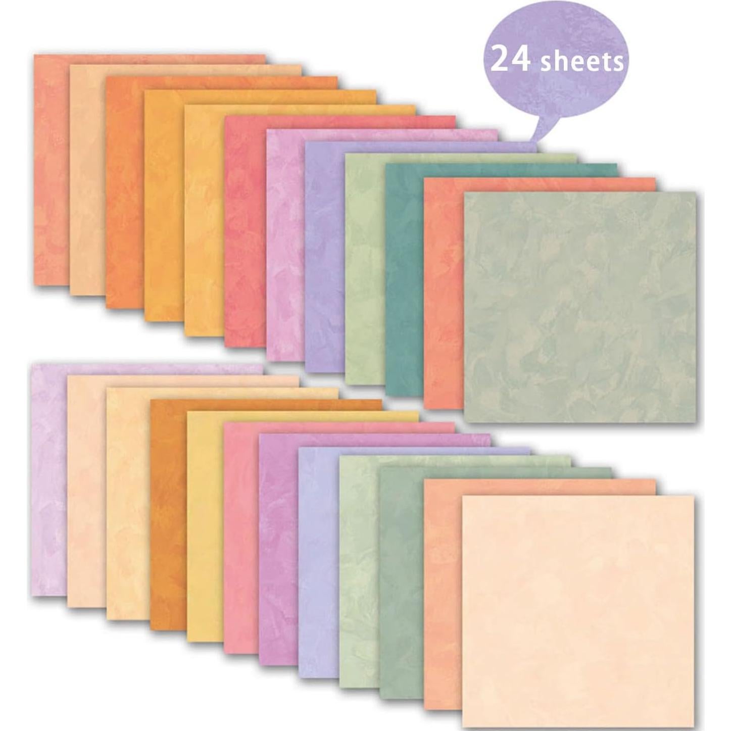 Juego de Papel de Scrapbook Doble Cara Ochoentt 30.5x30.5 cm 24 Hojas