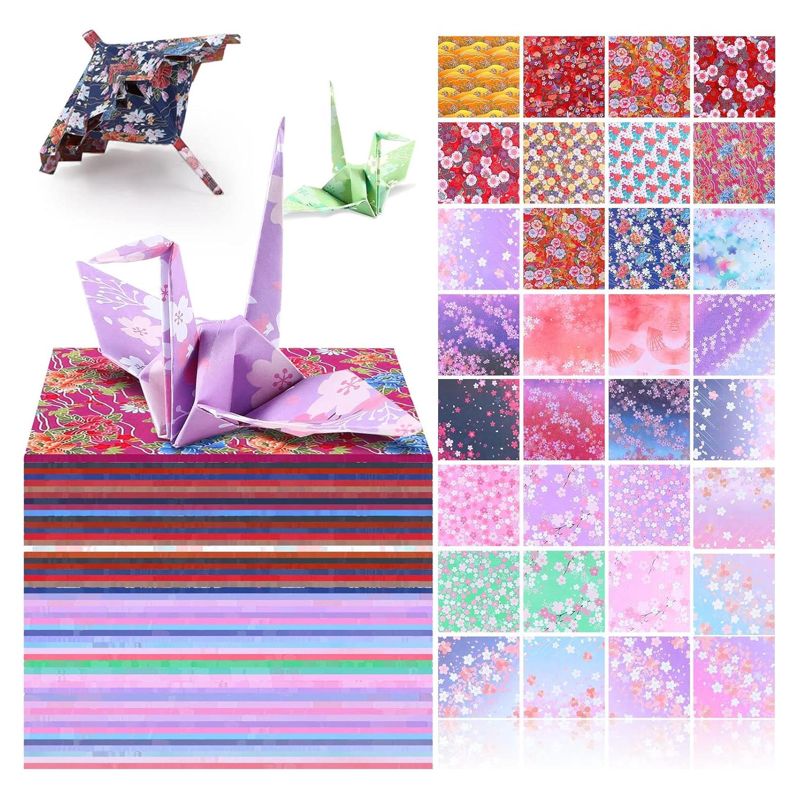 480 Hojas Papel Origami Japonés Doble Cara 15x15 cm Lincia