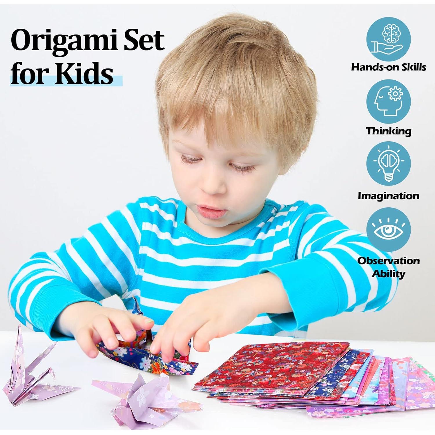 480 Hojas Papel Origami Japonés Doble Cara 15x15 cm Lincia