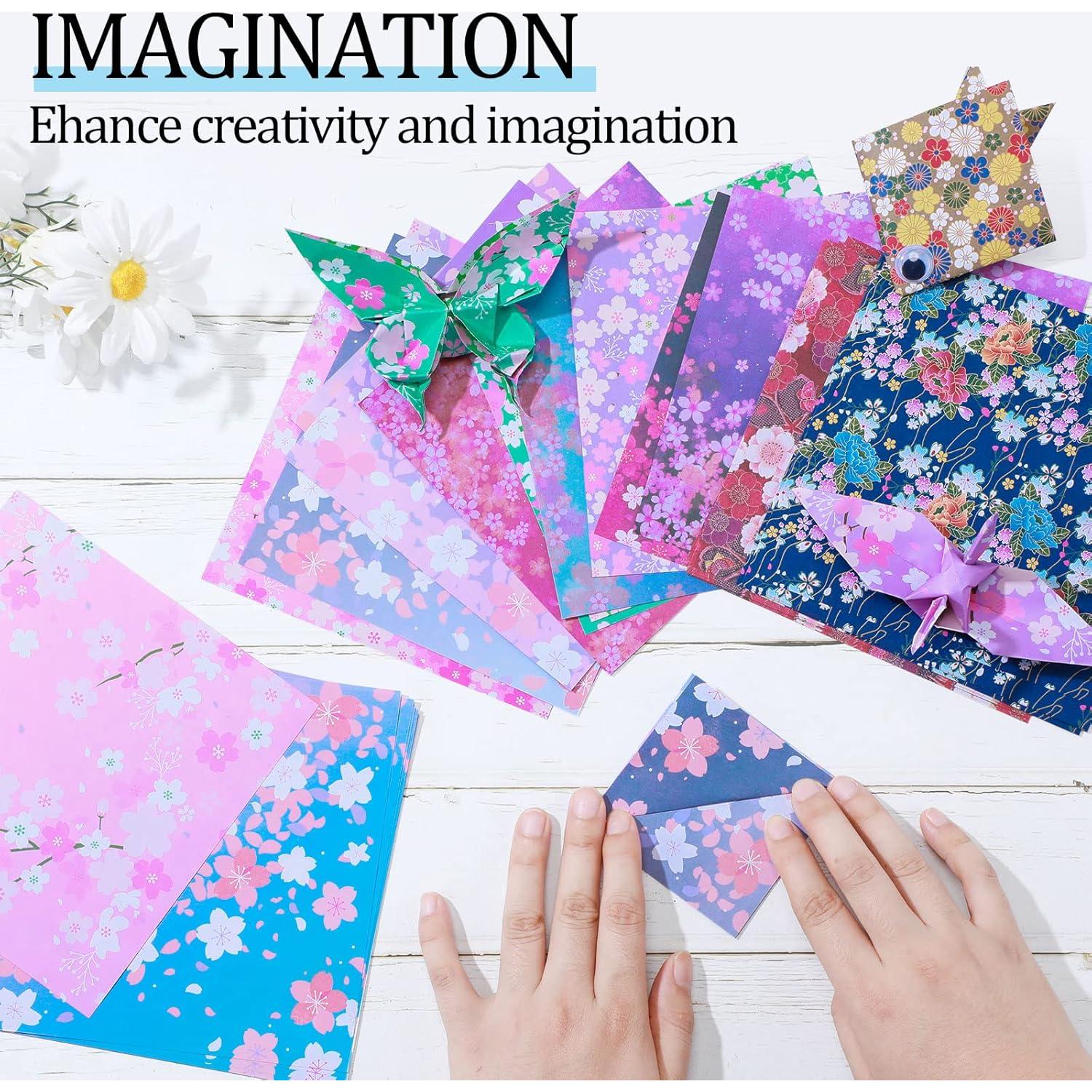 480 Hojas Papel Origami Japonés Doble Cara 15x15 cm Lincia