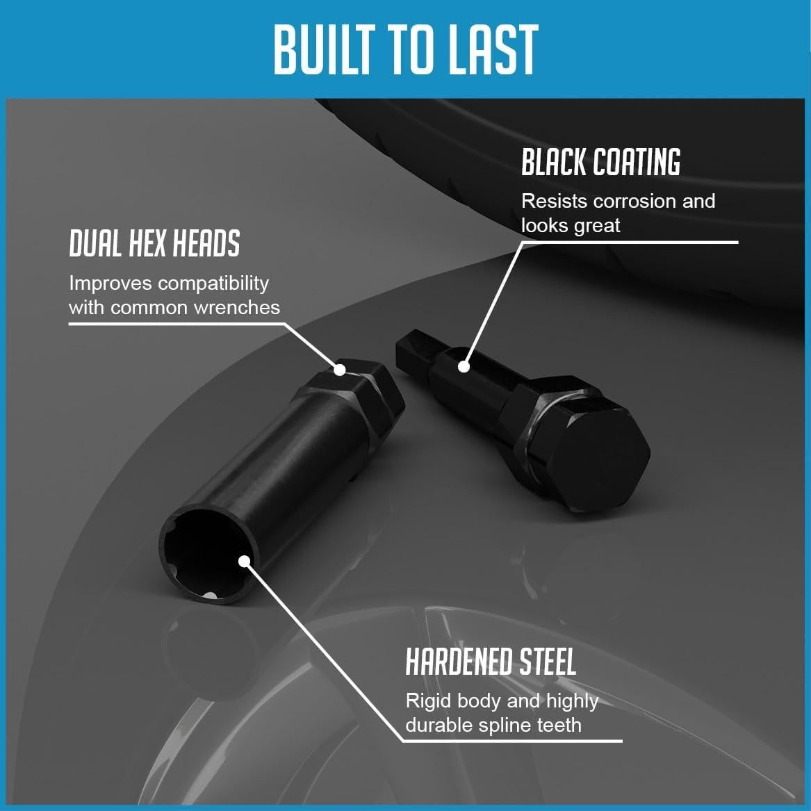 Juego de Llaves Maestras de Tuercas de Seguridad 16 Pzas