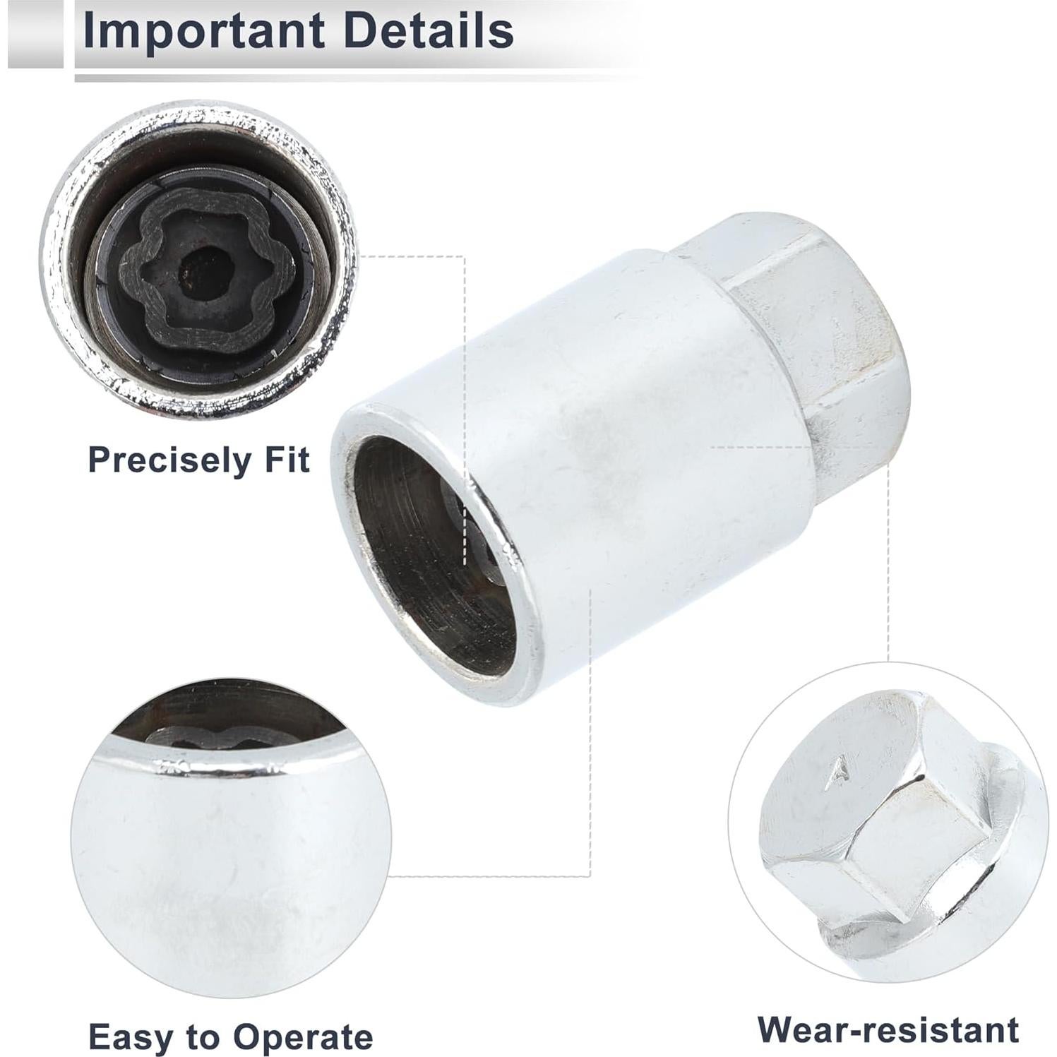 Tuerca de Bloqueo de Rueda RATCHROLL Tipo A para Toyota