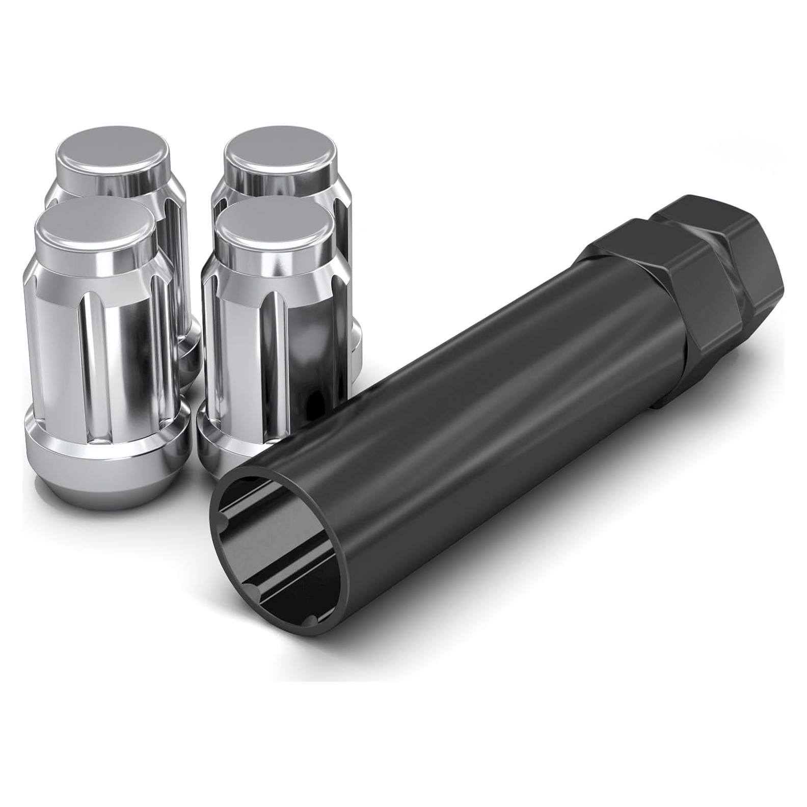 Tuerca de Rueda Cromo M12x1.5 White Knight - Paquete de 4