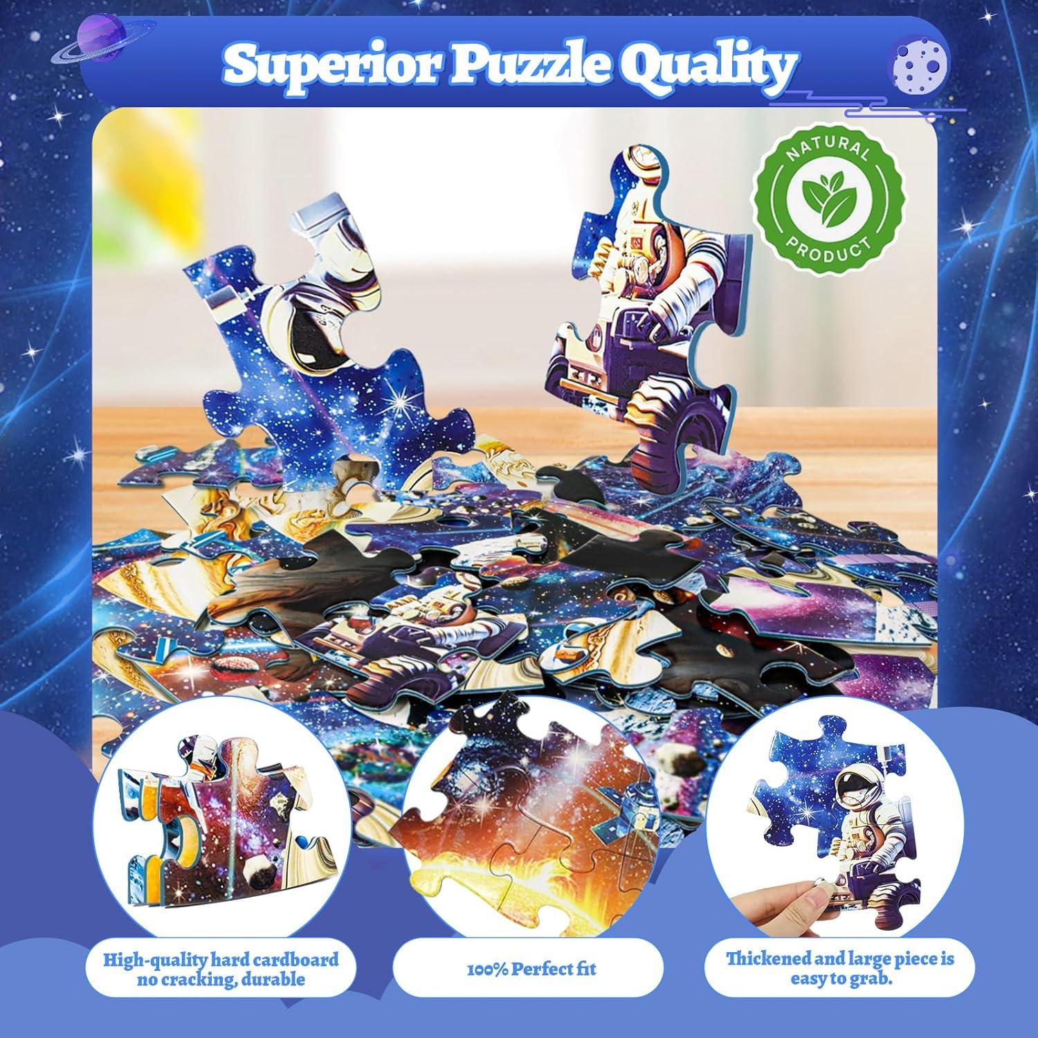 Rompecabezas del Sistema Solar Brilla en la Oscuridad 70 Piezas