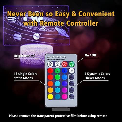 Lámpara de Ilusión Óptica 3D SEVEN LADY Luz Nocturna LED