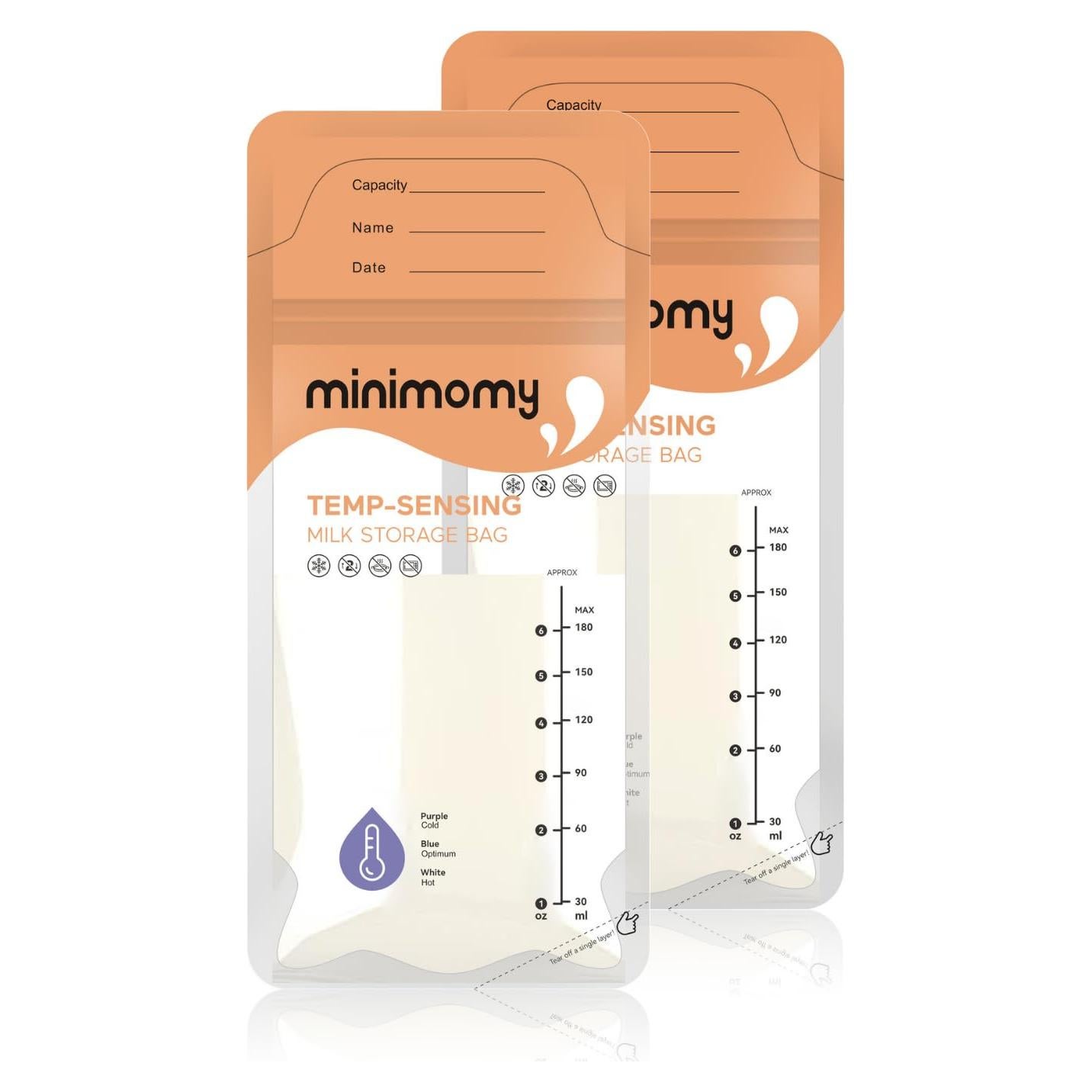 Bolsas de Almacenamiento de Leche Materna Minimomy 50 Piezas 170g