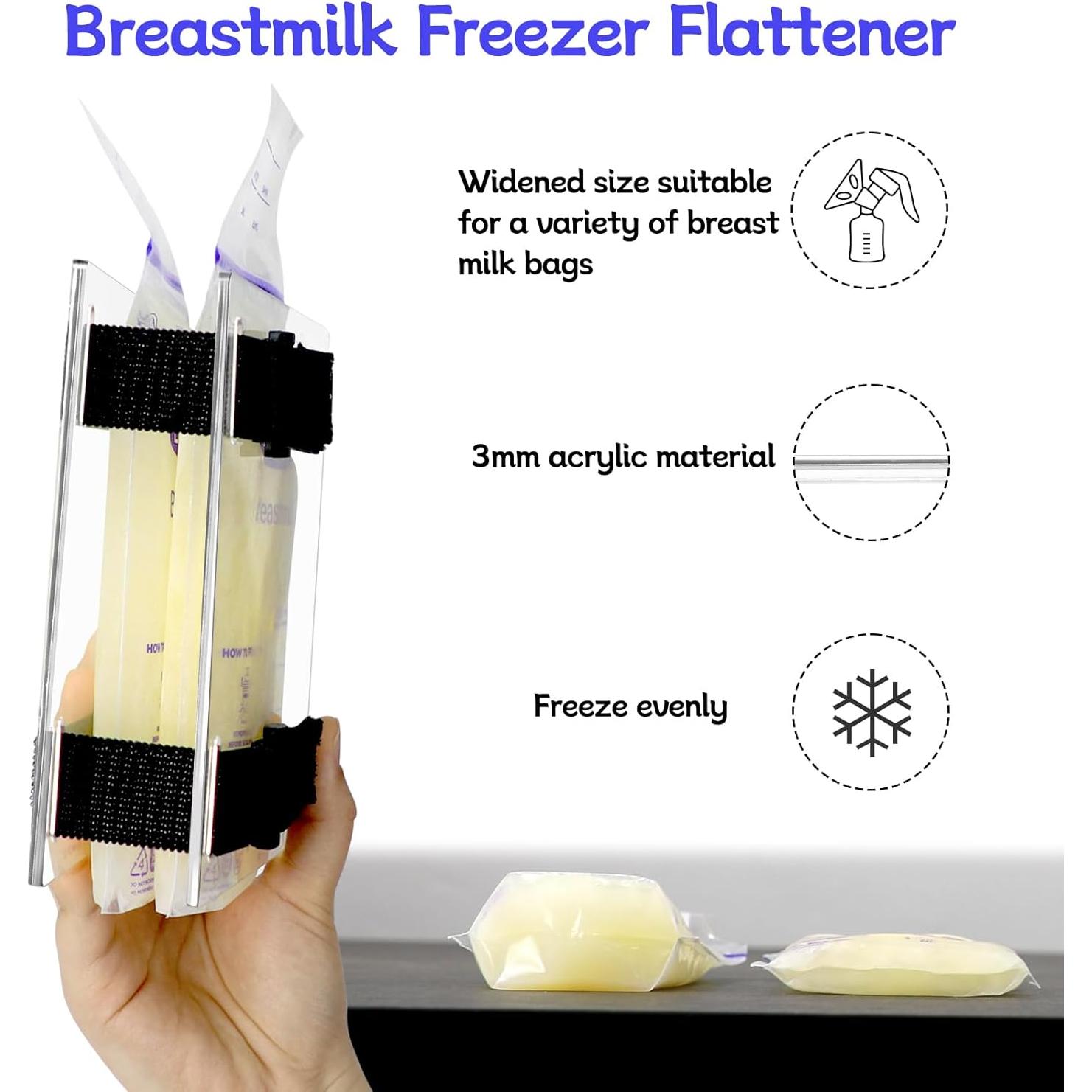 Contenedores de Almacenamiento de Leche Materna Ampliados - Kit Aplanador
