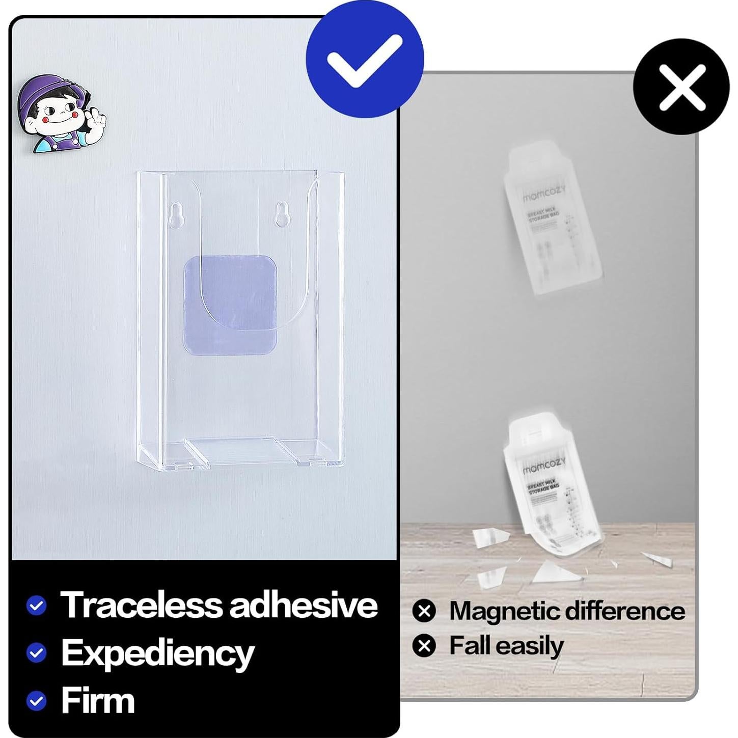 Organizador de Leche Materna XGKHOM Acrílico 11x4.2x16.6cm