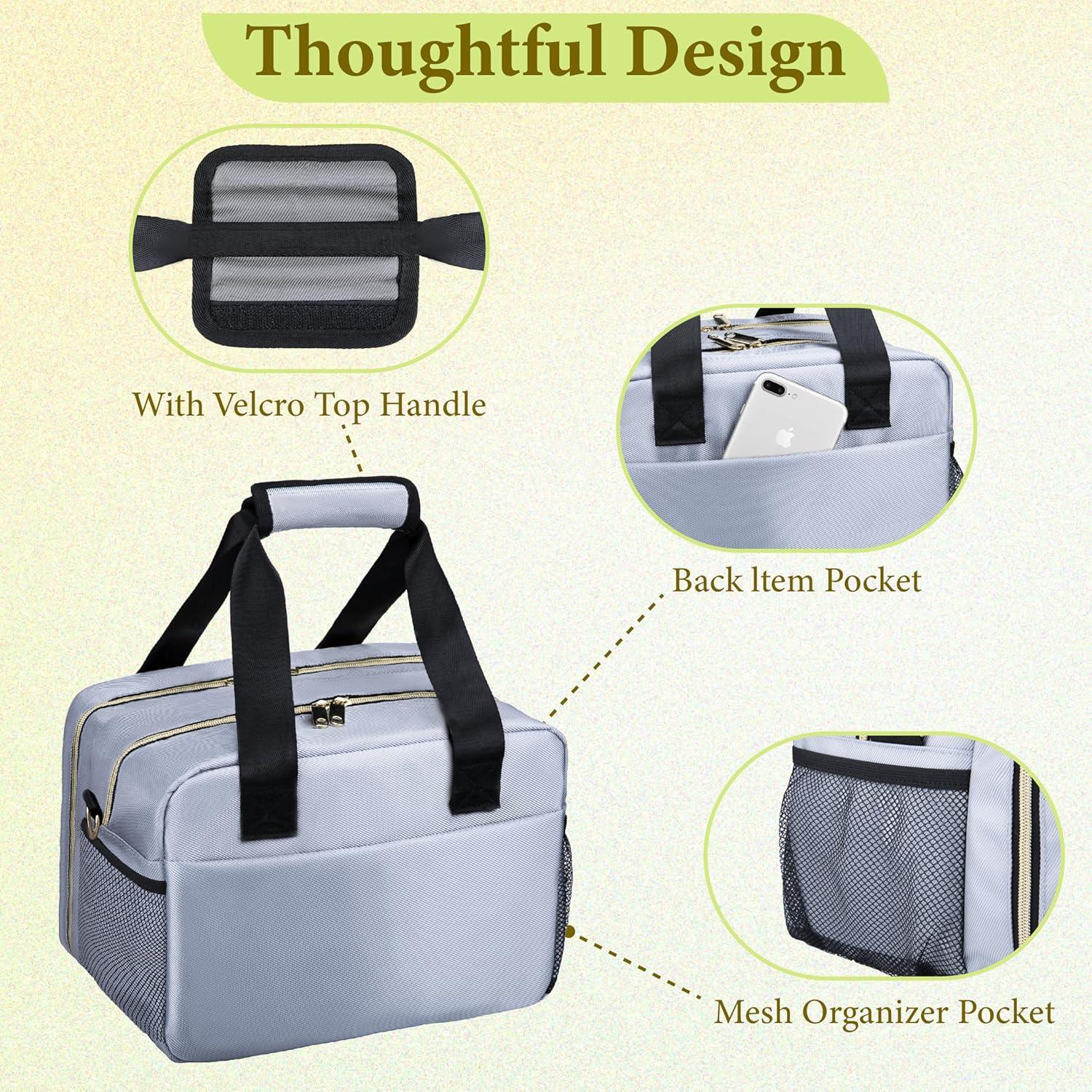 Bolsa de Enfriamiento de Leche Materna GDNasist Gris 3 Botellas