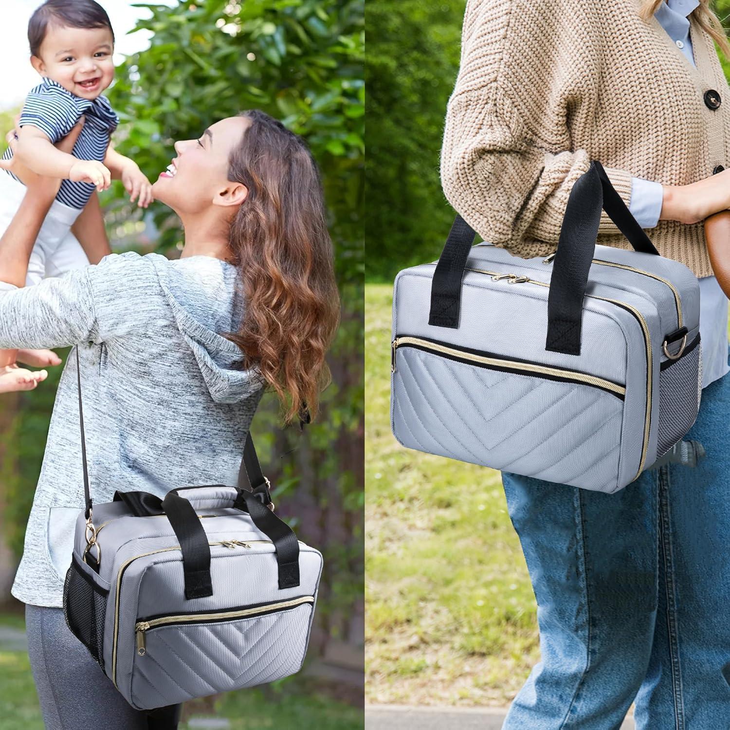 Bolsa de Enfriamiento de Leche Materna GDNasist Gris 3 Botellas