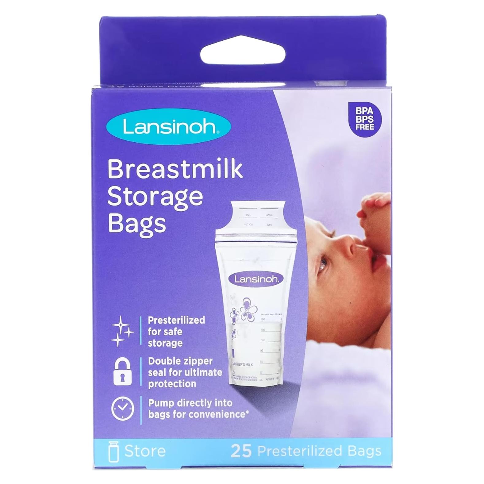 Bolsas de Almacenamiento de Leche Materna Lansinoh 25 Unidades